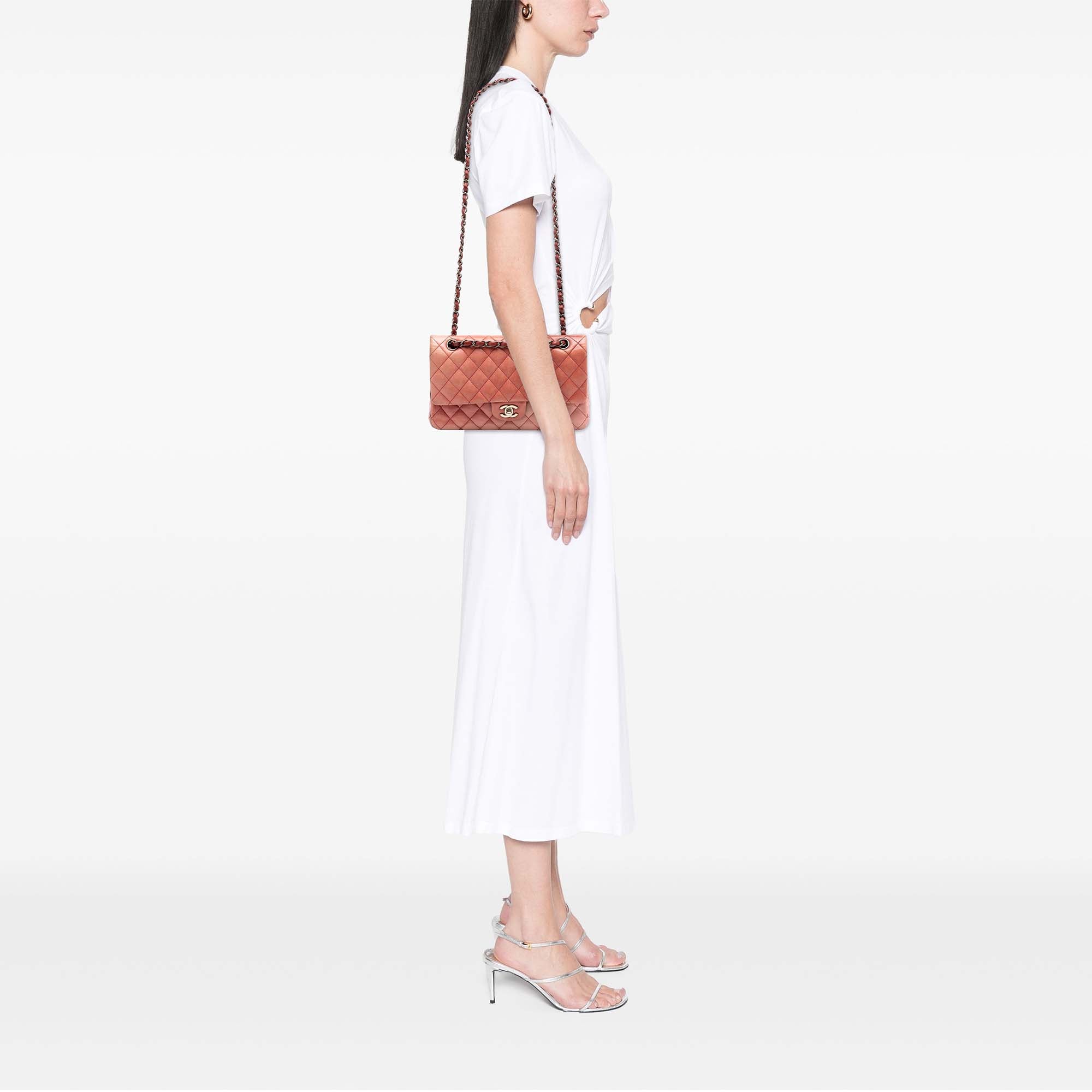 Chanel Medium Classic Lambskin Ombre Double Flap - image 6