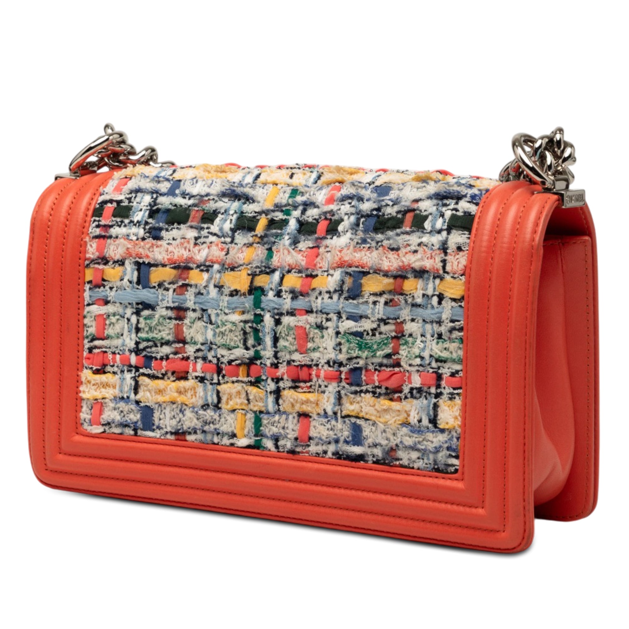 Chanel Medium Tweed and Lambskin Boy Flap - image 2