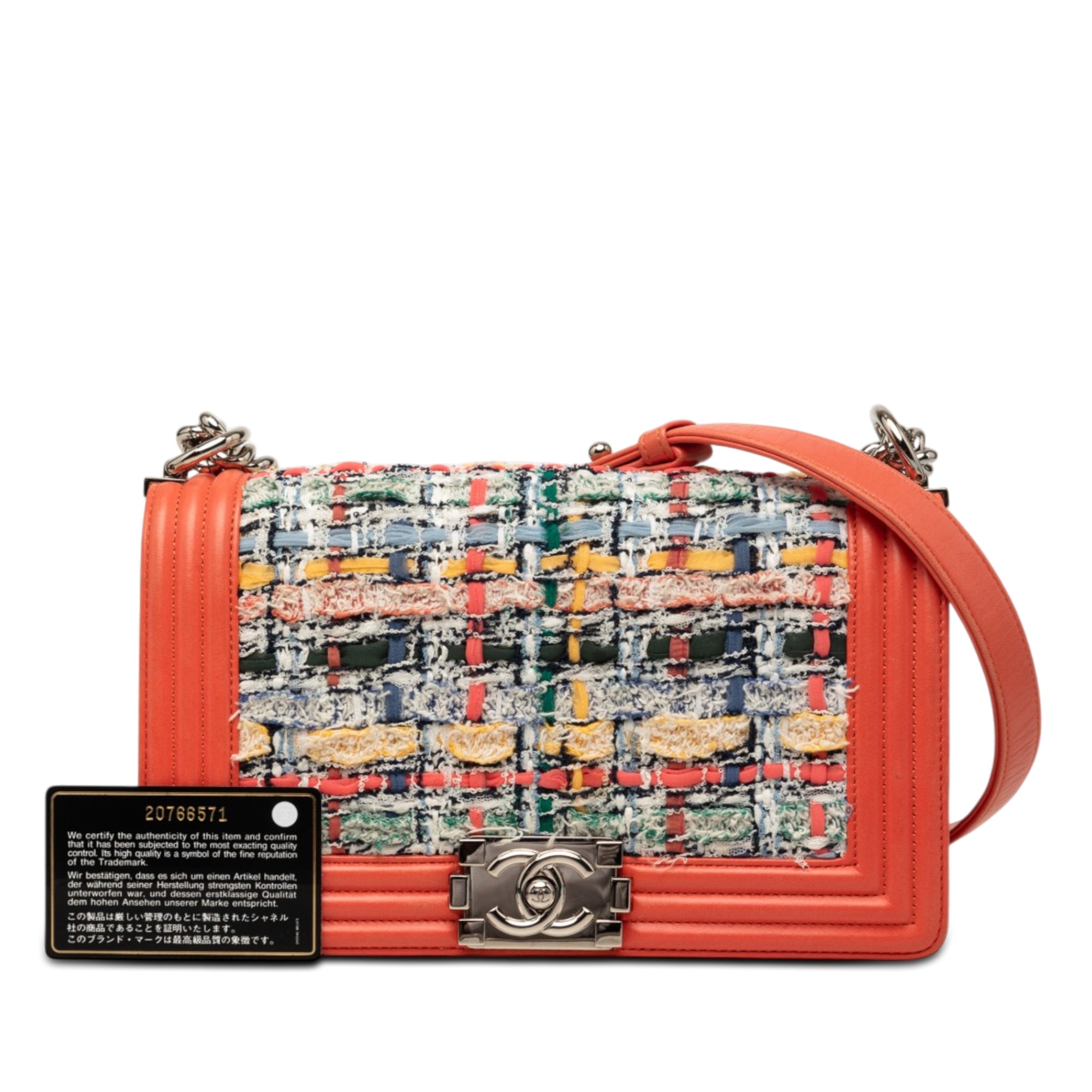 Chanel Medium Tweed and Lambskin Boy Flap - image 8