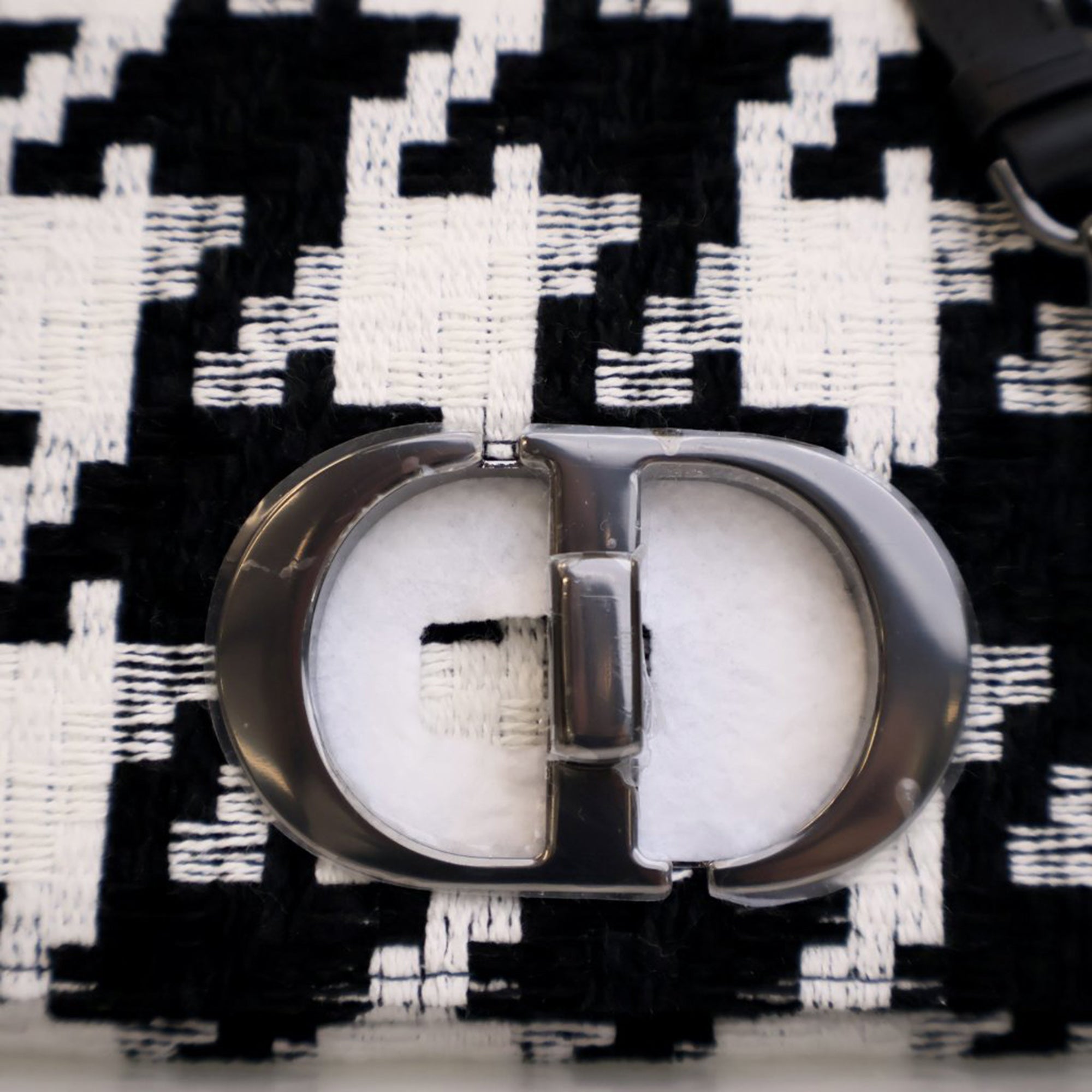 Dior Small Technical Canvas Macro Houndstooth Caro Bag - image 10