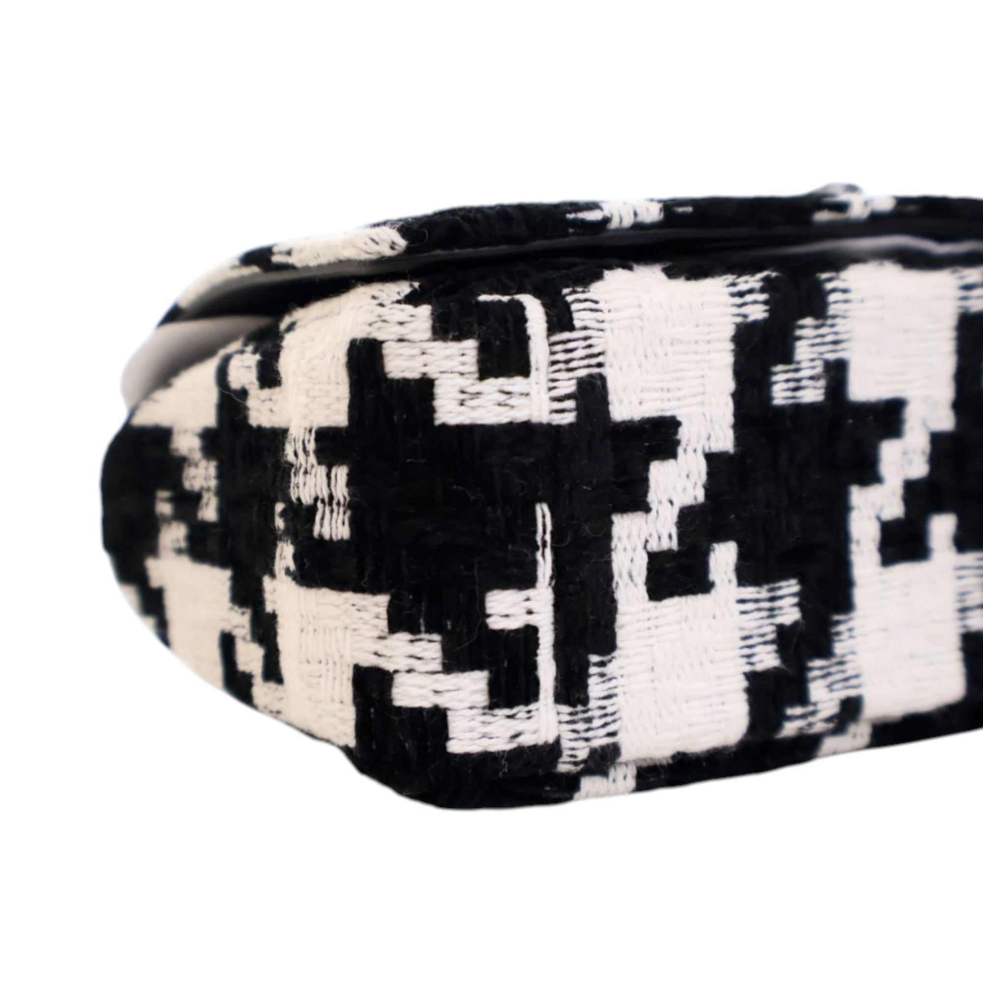 Dior Small Technical Canvas Macro Houndstooth Caro Bag - image 12