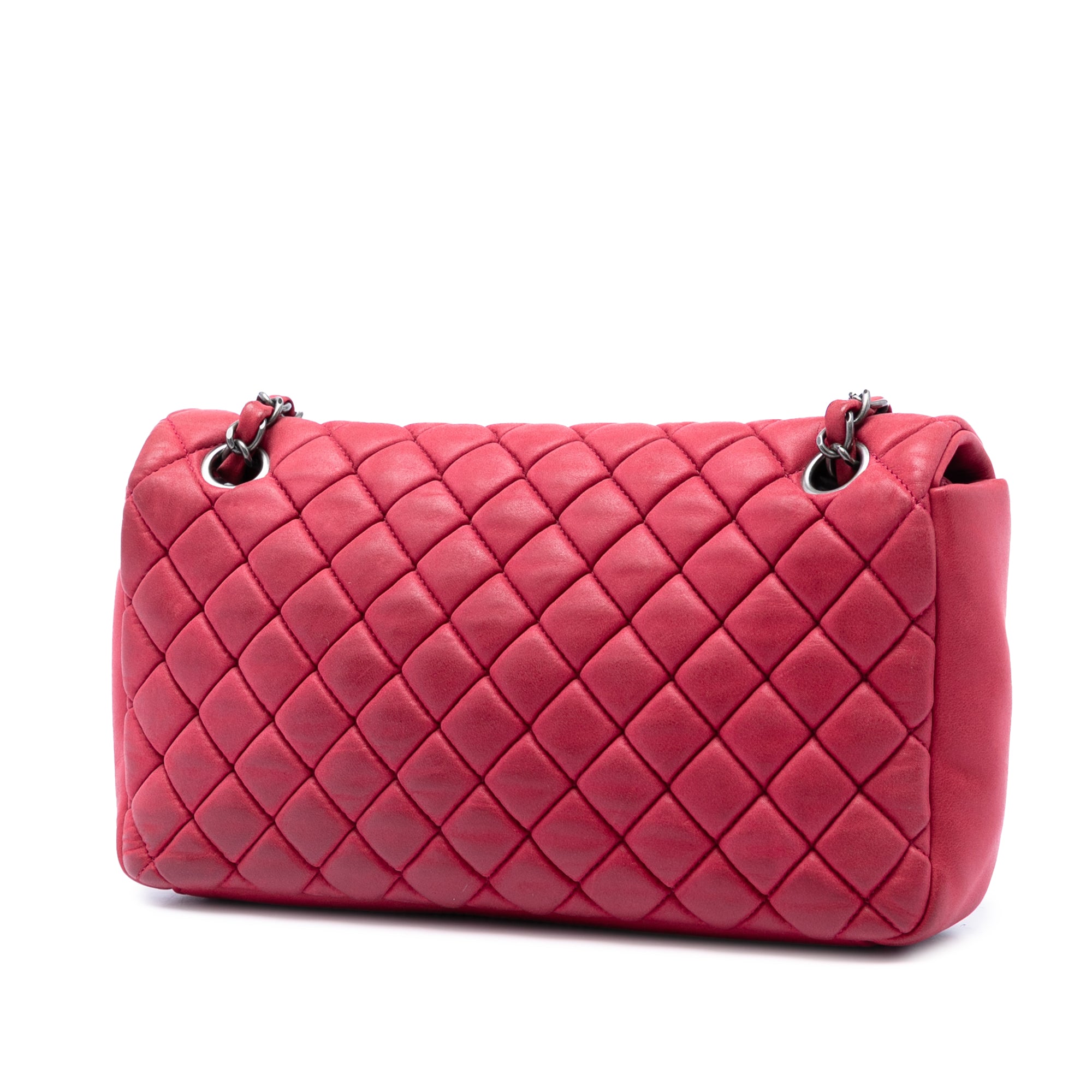 Chanel Small Quilted Iridescent Calfskin New Bubble Flap - image 2