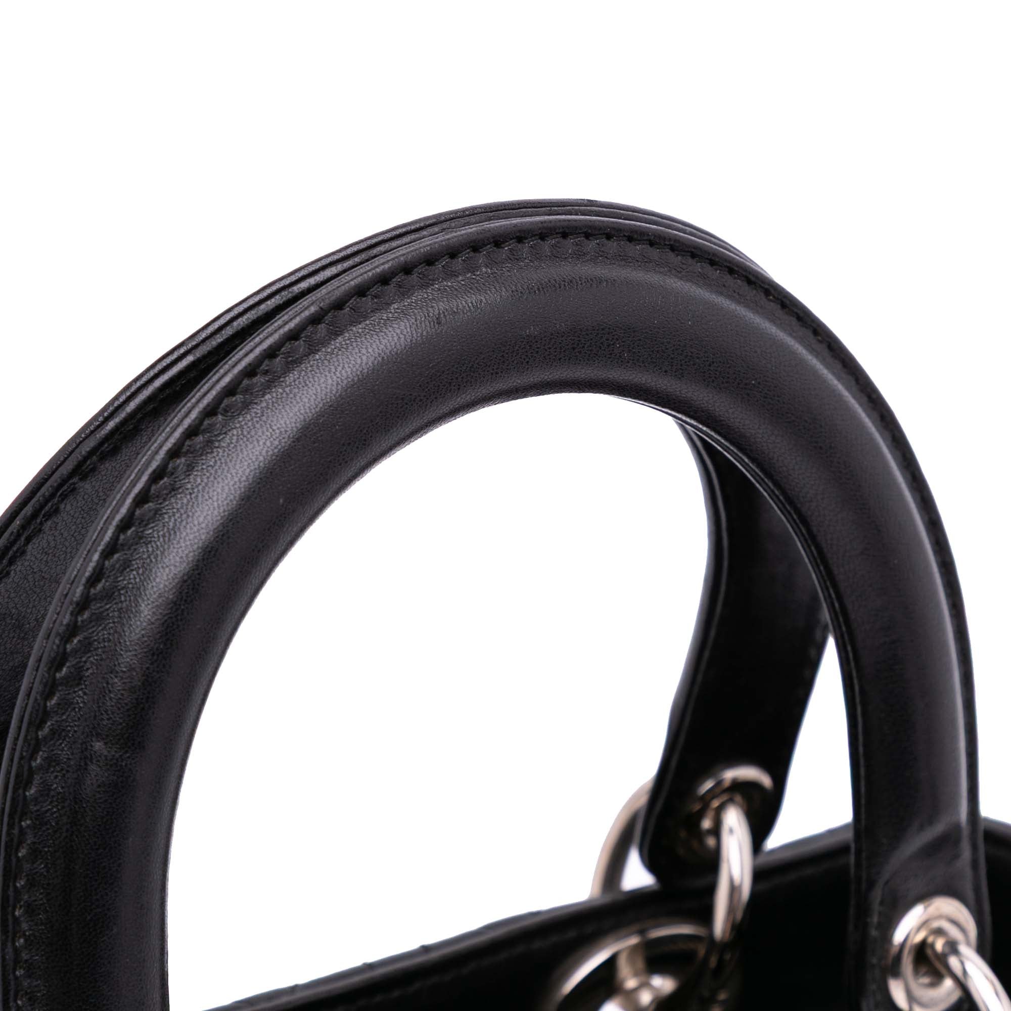 Dior Medium Lambskin Cannage Lady Dior - image 10