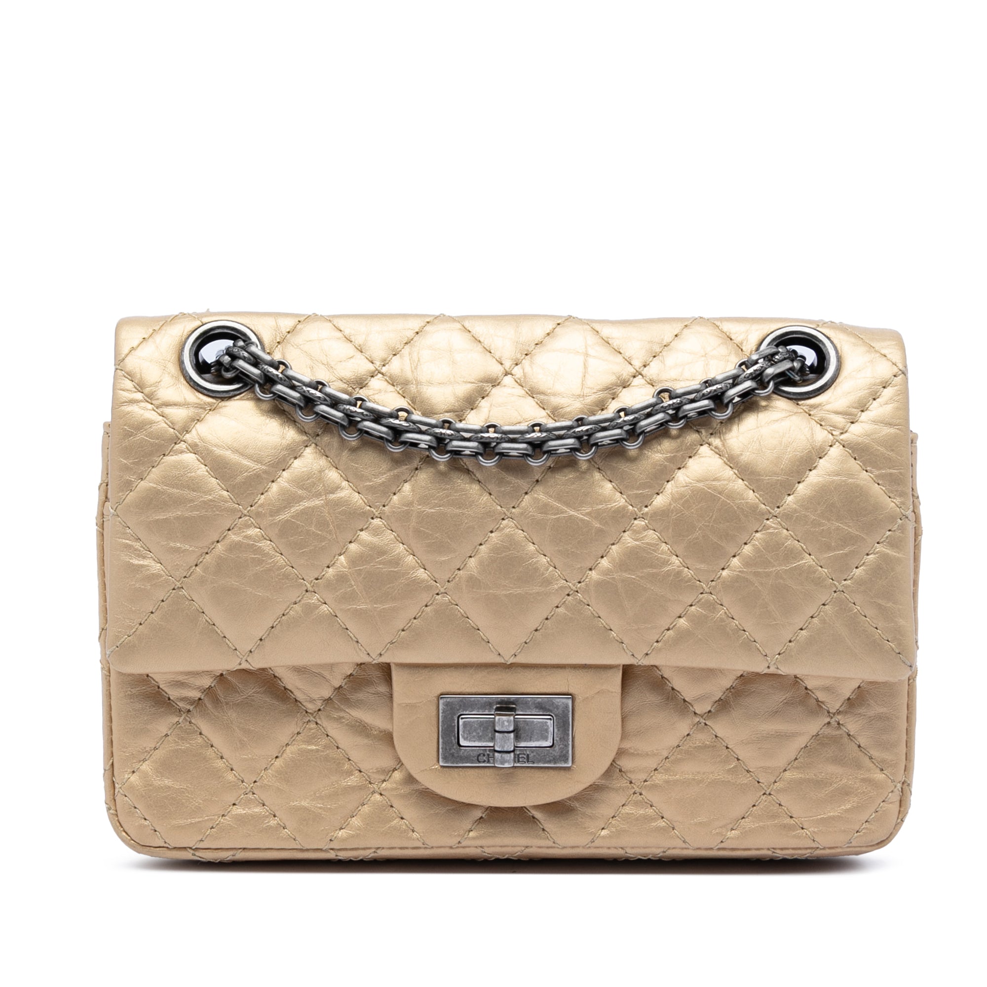 Chanel Quilted Aged Calfskin Reissue 2.55 Double Flap 224 - image 1