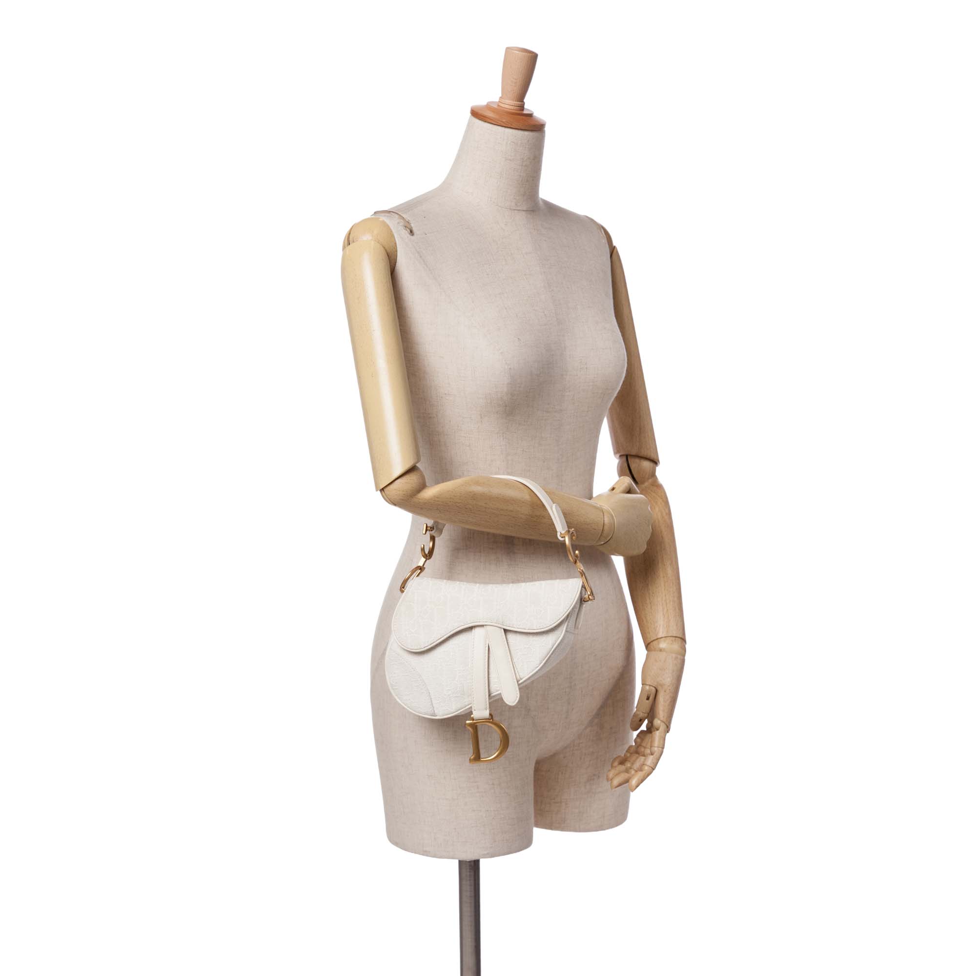 Dior Mini Oblique Embroidered Canvas Saddle Bag - image 11