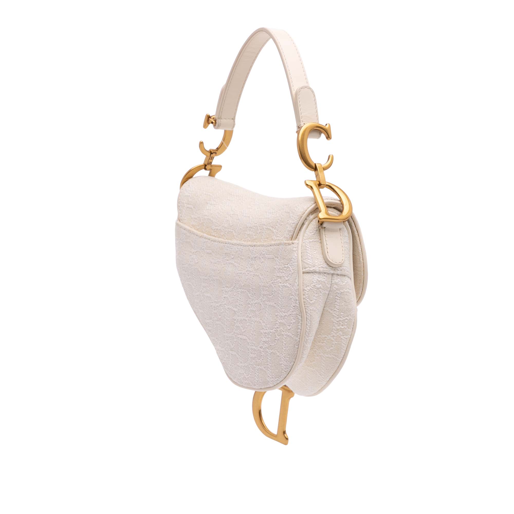 Dior Mini Oblique Embroidered Canvas Saddle Bag - image 2