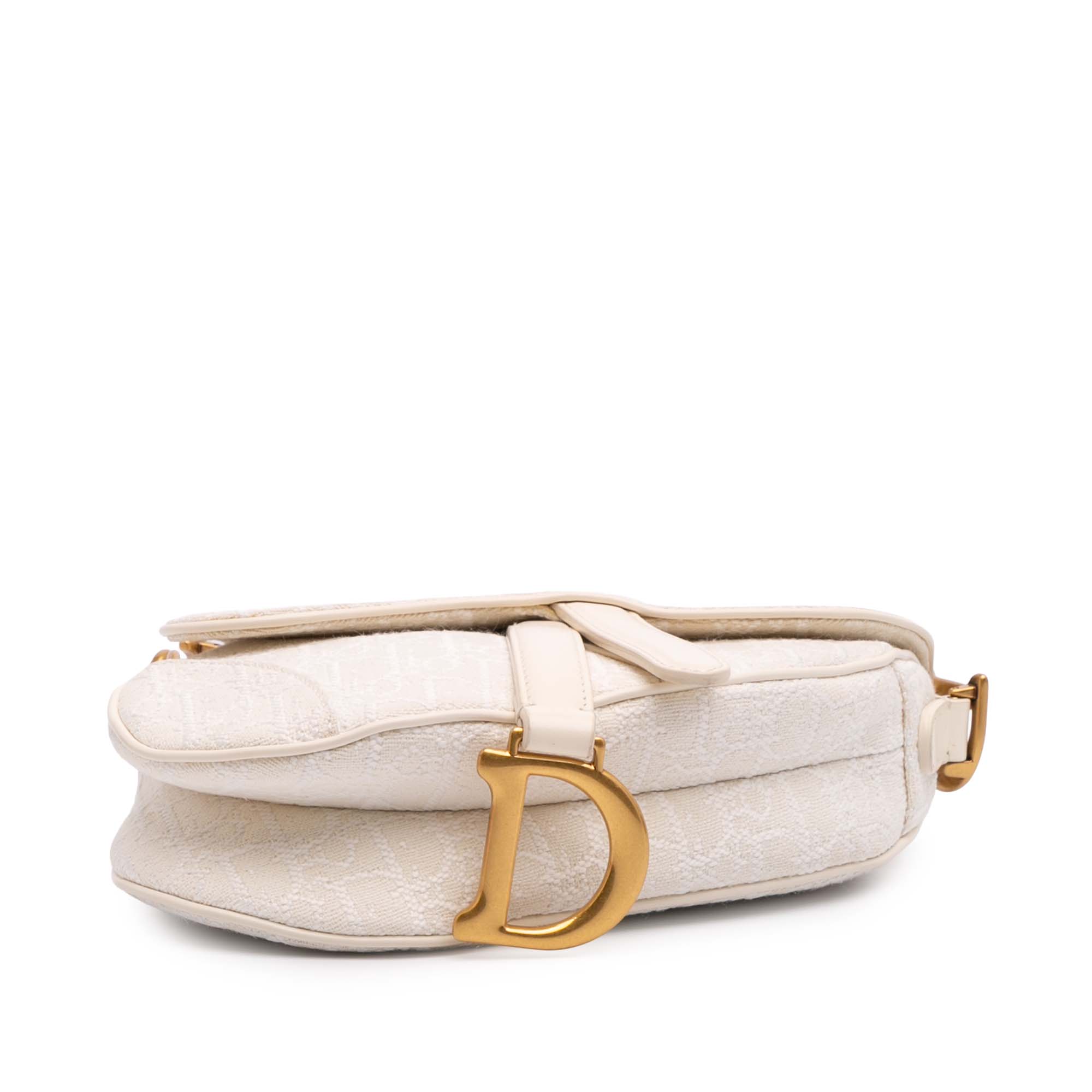 Dior Mini Oblique Embroidered Canvas Saddle Bag - image 3