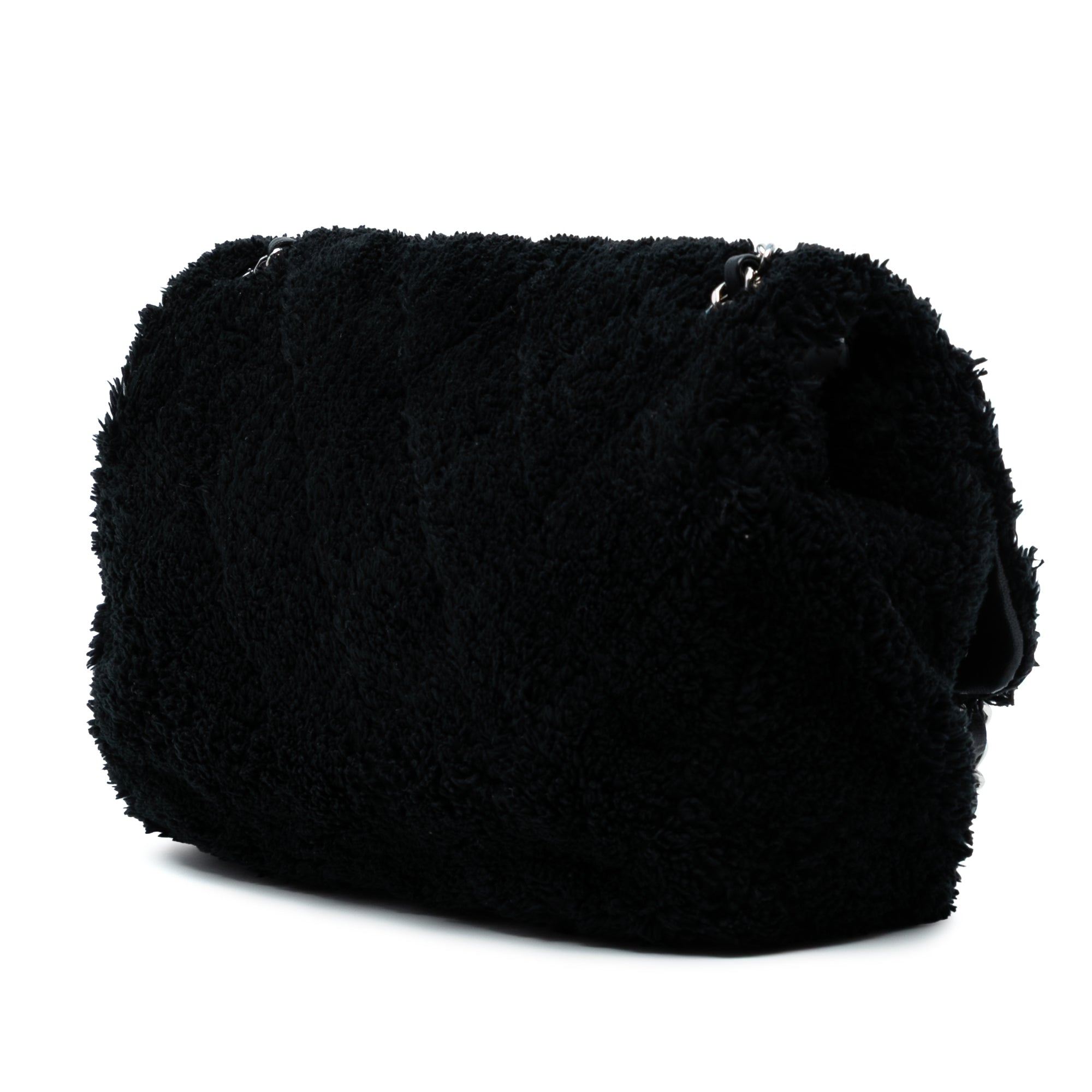 Chanel Jumbo Quilted Shearling Single Flap - image 2