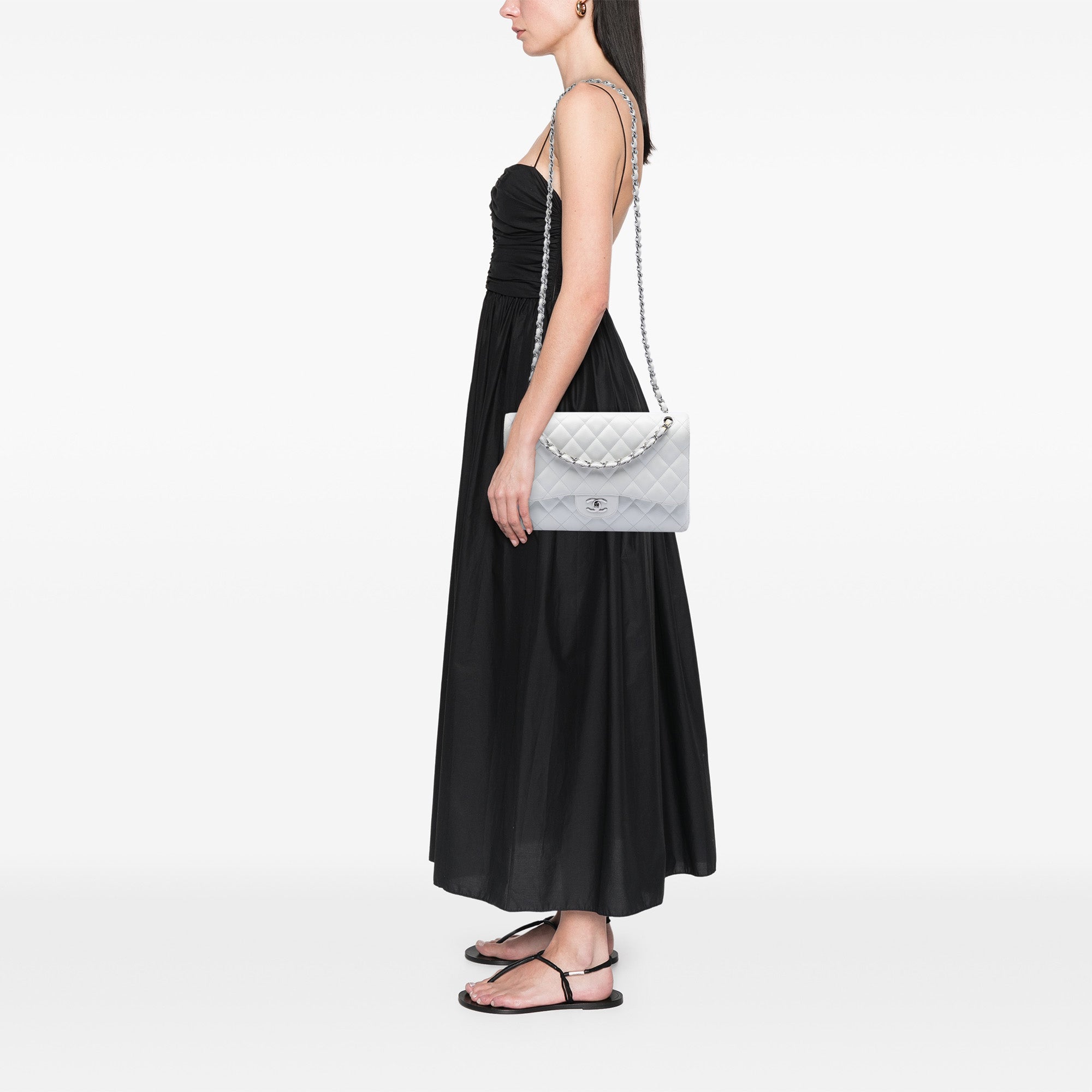 Chanel Jumbo Classic Caviar Double Flap - image 7