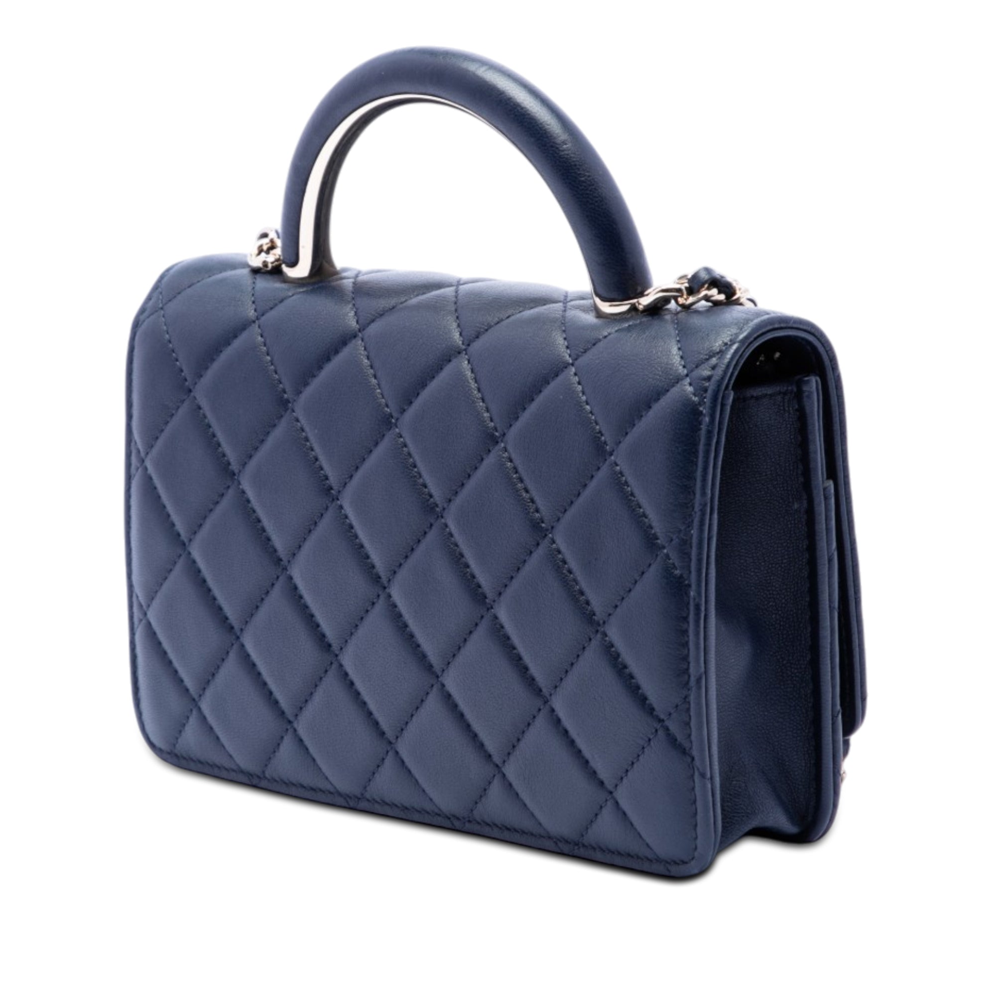 Chanel Mini Rectangular Lambskin Paris Le19M Charming Top Handle Flap - image 2