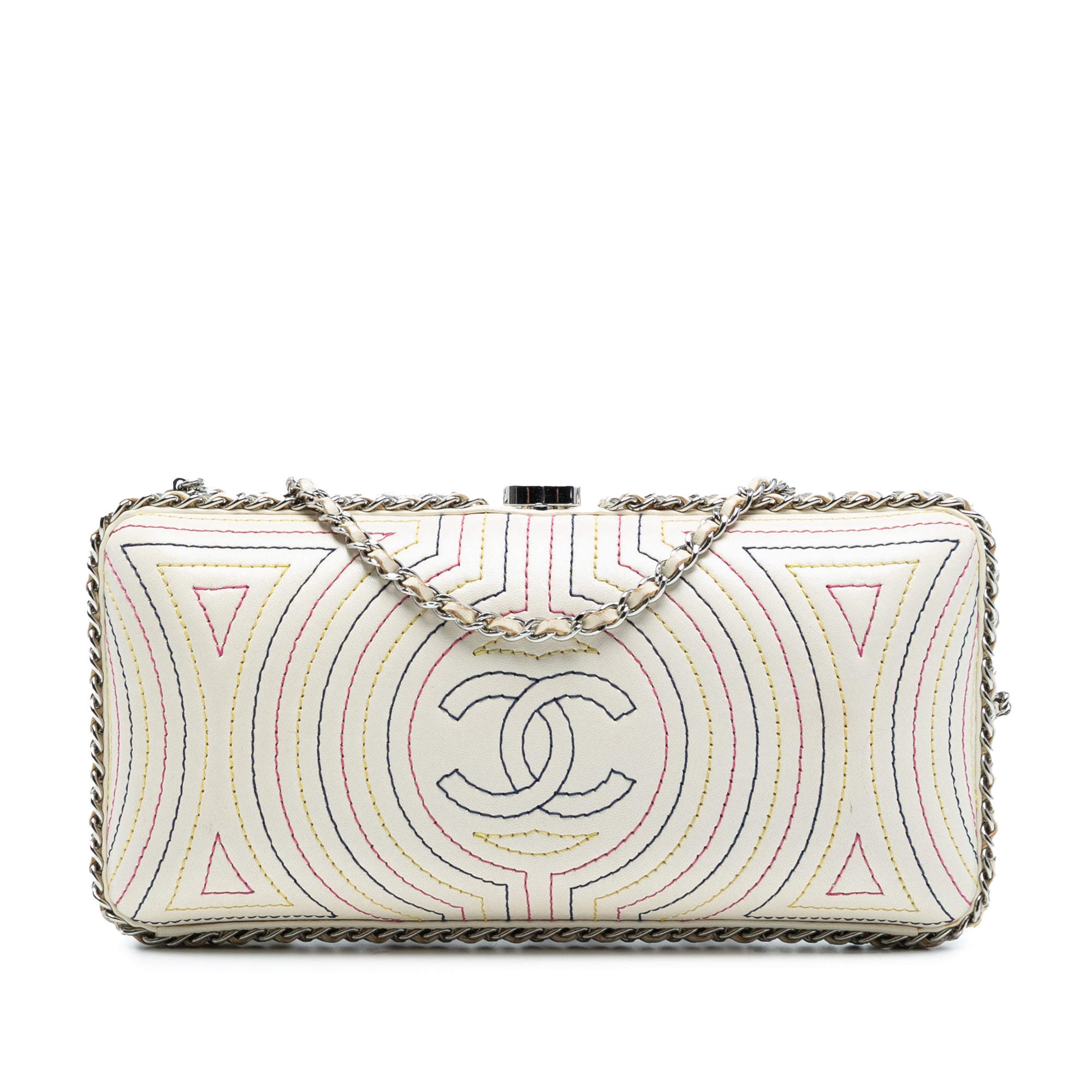 Chanel Quilted Calfskin Korean Garden Clutch on Chain - image 1
