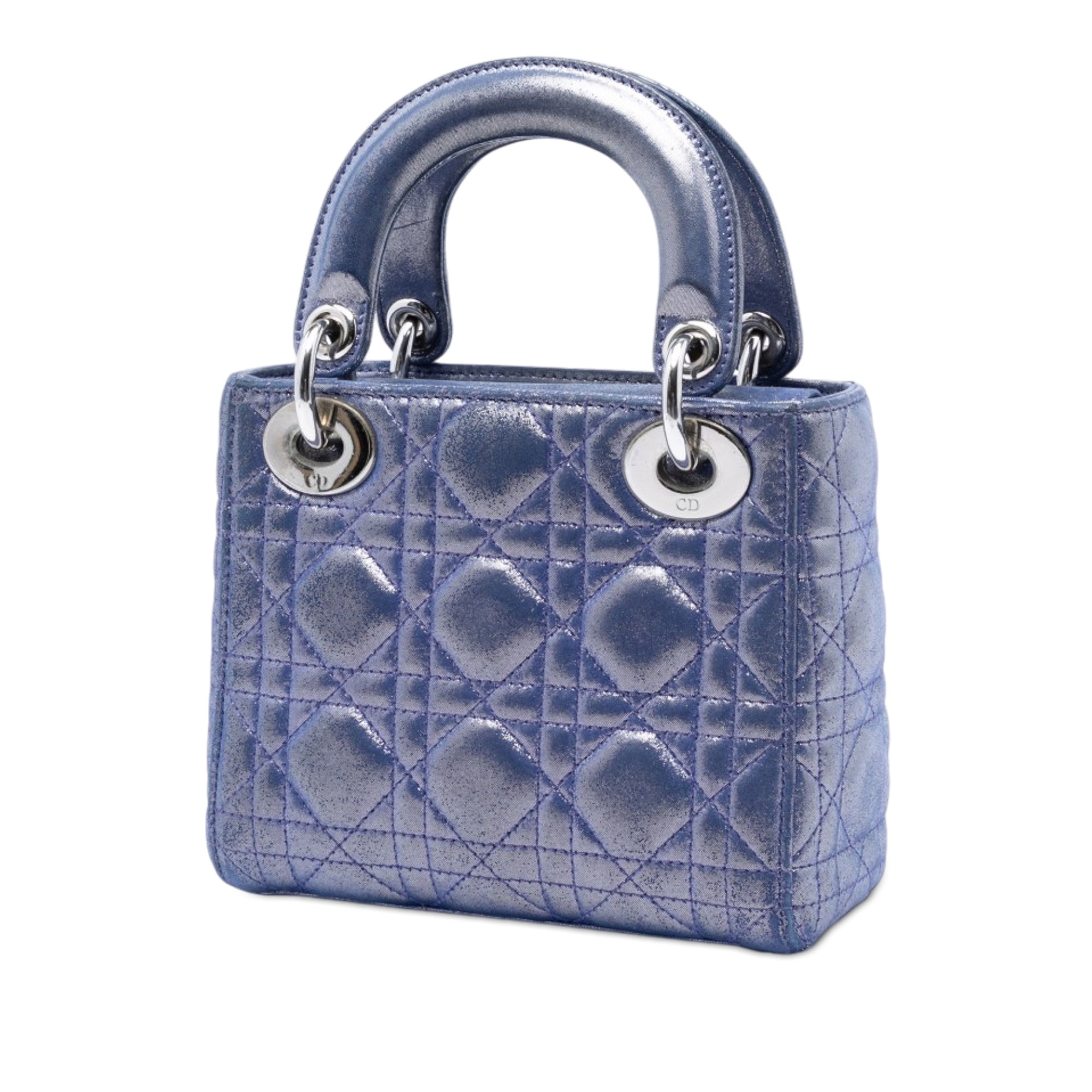 Dior Mini Iridescent Lambskin Cannage Lady Dior - image 2