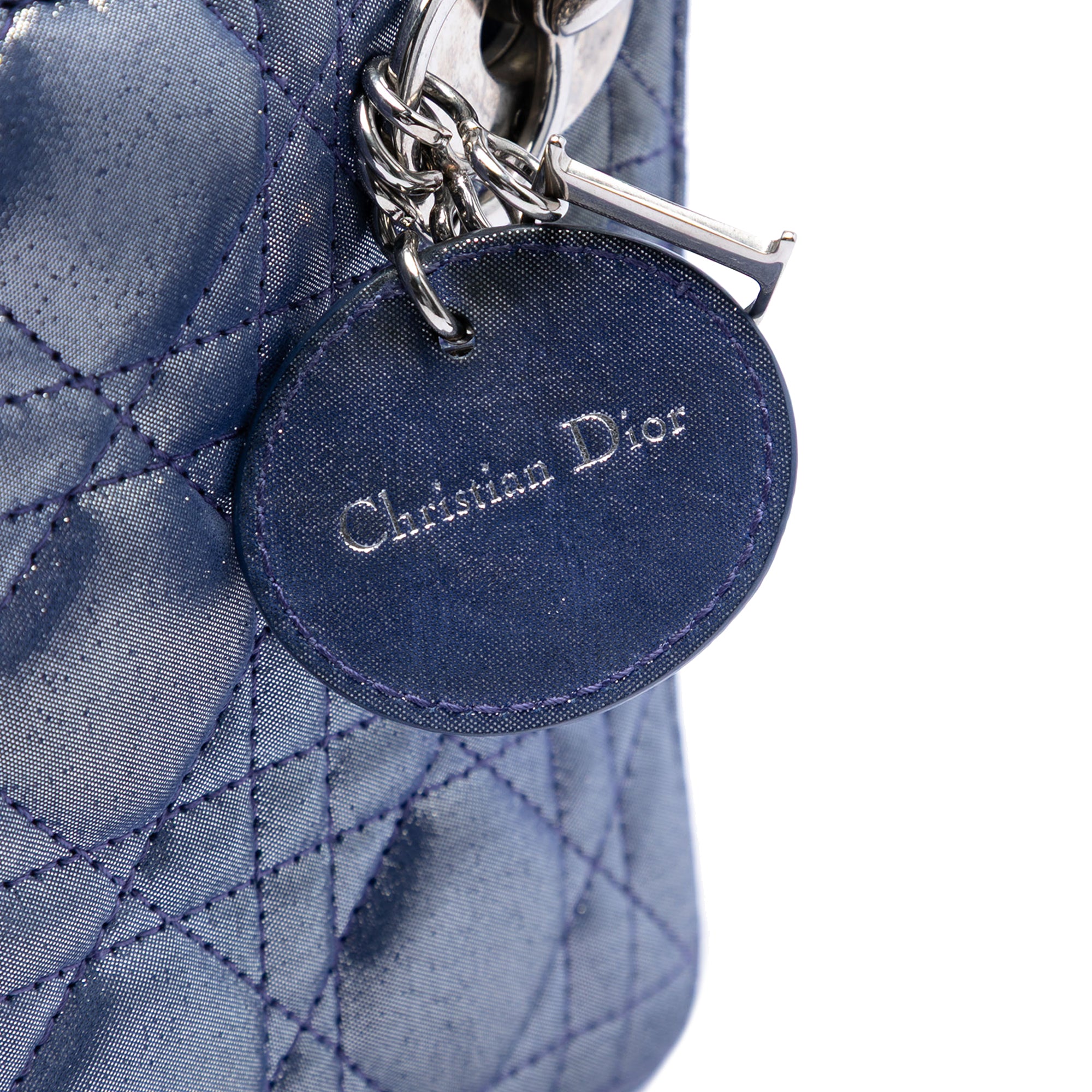 Dior Mini Iridescent Lambskin Cannage Lady Dior - image 5