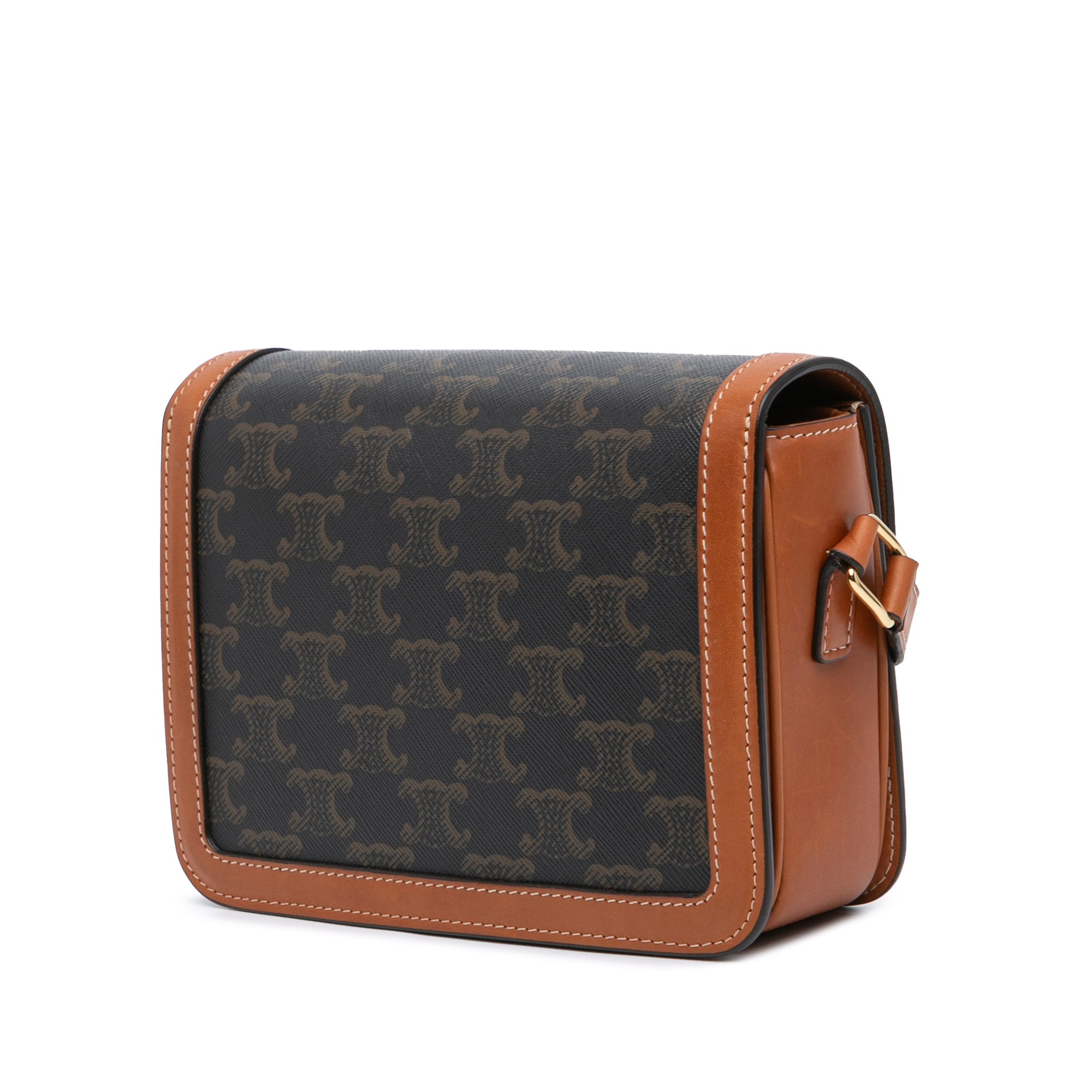 Celine Teen Triomphe Coated Canvas and Calfskin Triomphe Crossbody - image 2
