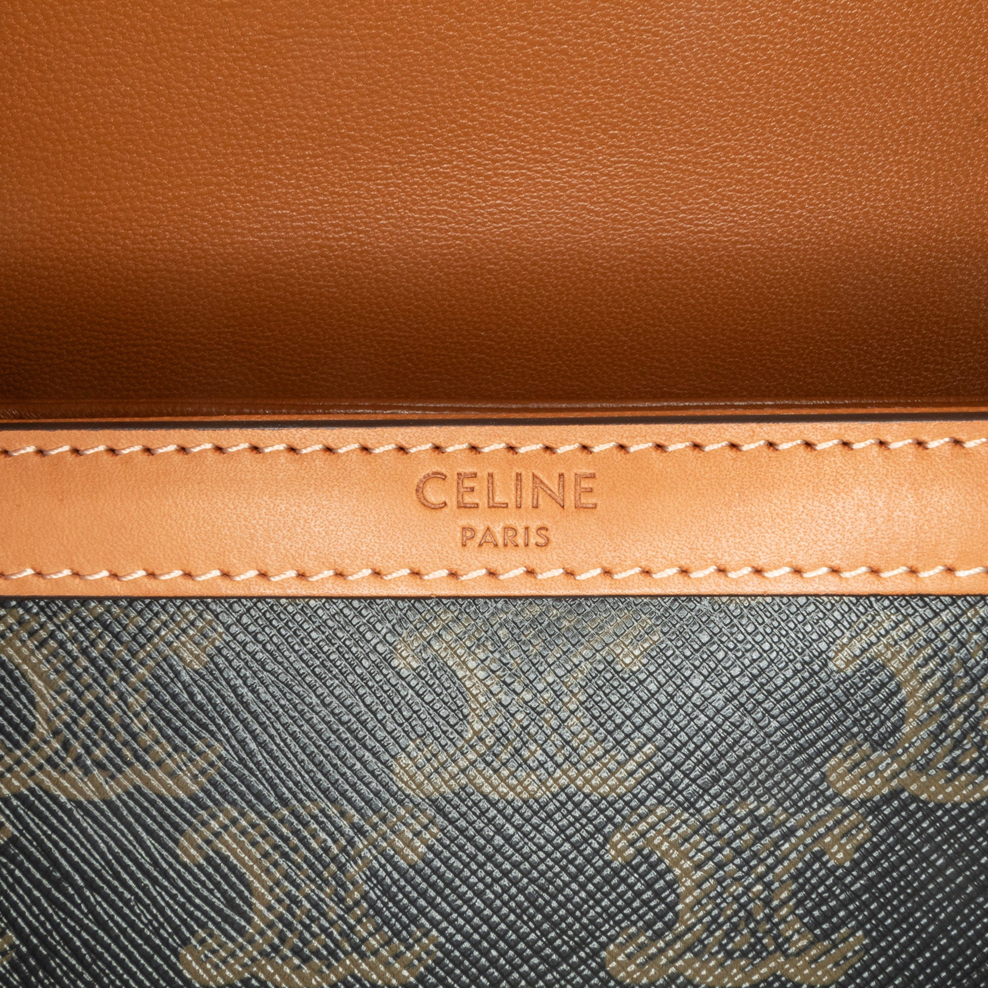 Celine Teen Triomphe Coated Canvas and Calfskin Triomphe Crossbody - image 5