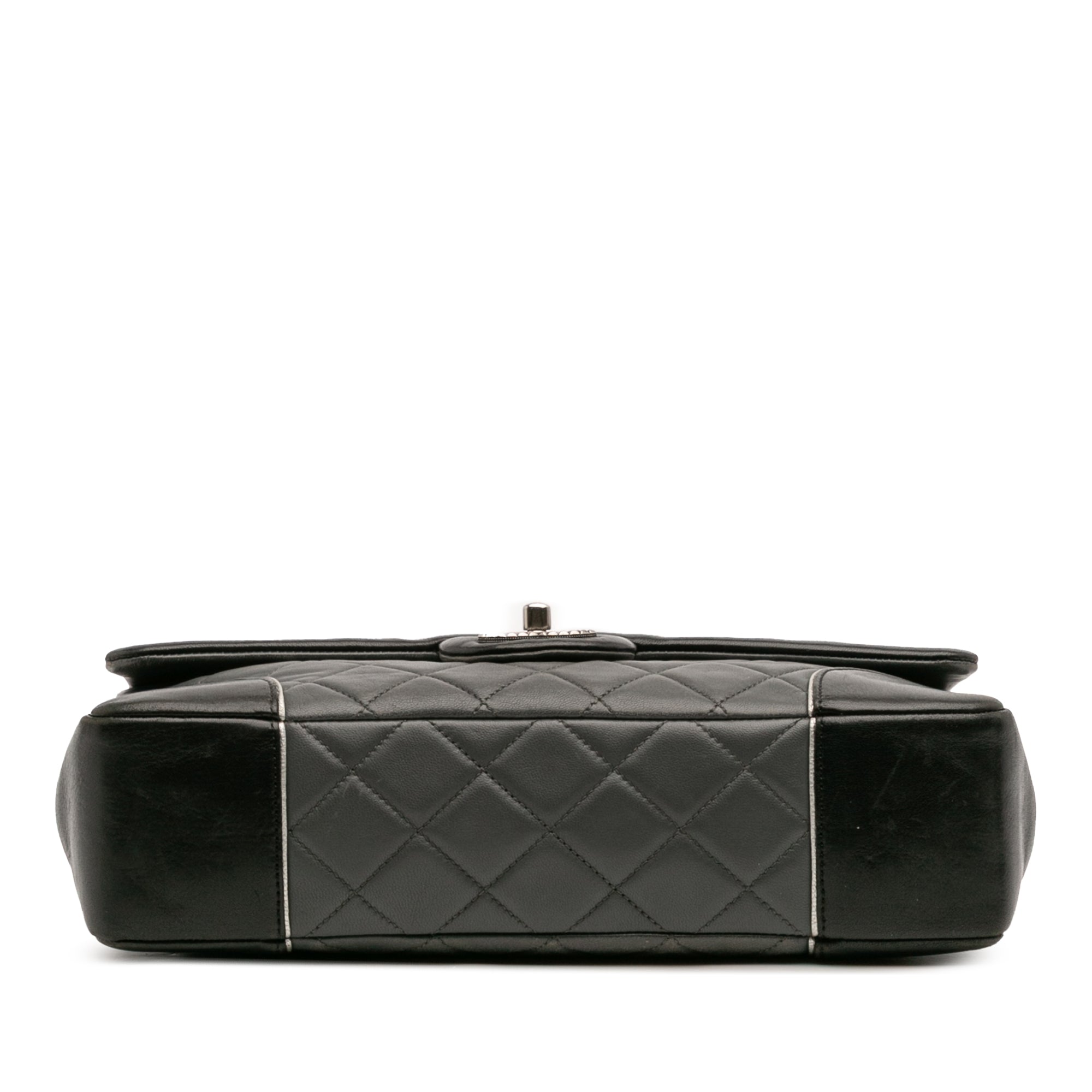 Chanel Paris-Salzburg Jumbo Bicolor Quilted Lambskin Tyrolean Flap - image 3