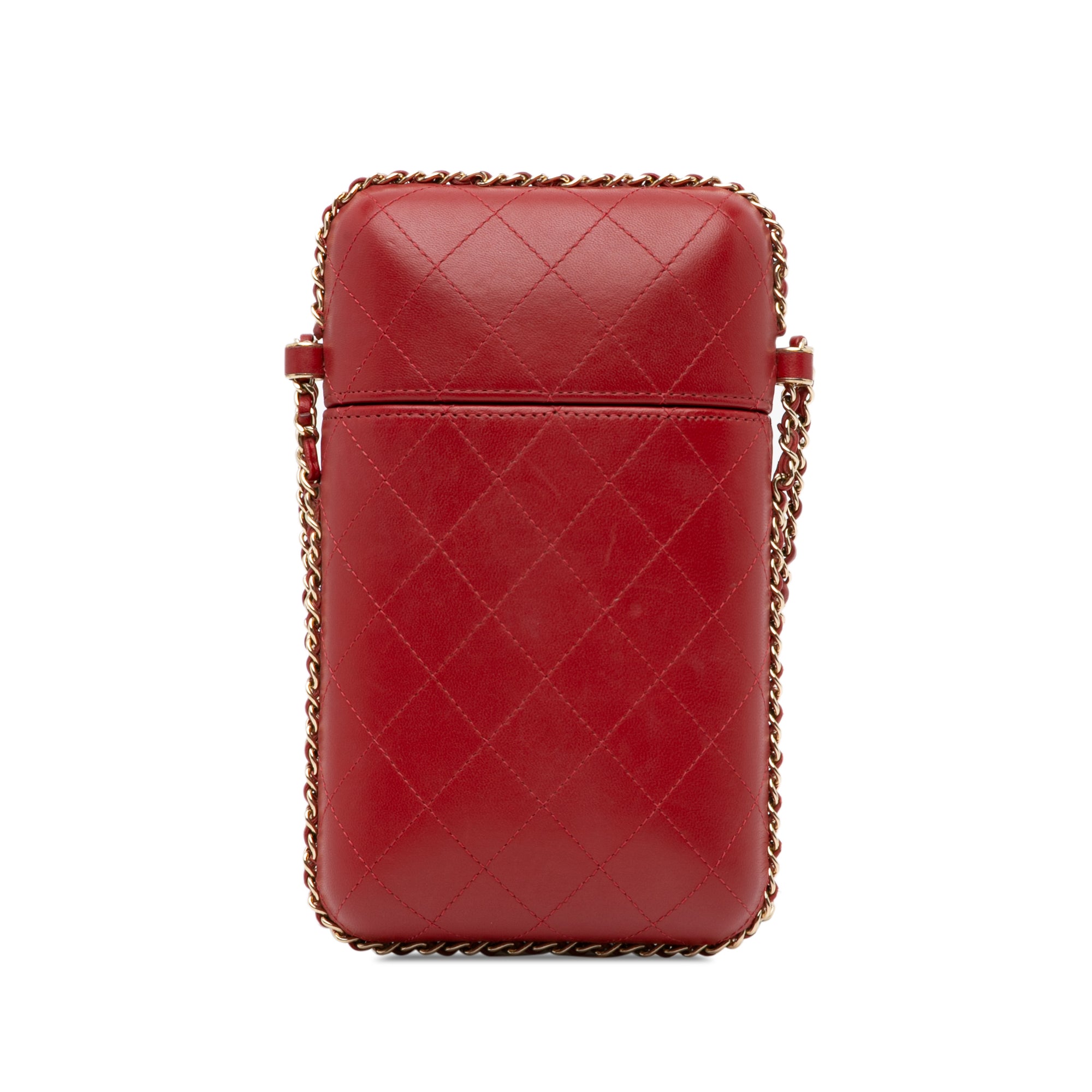 Chanel CC Quilted Lambskin Chain Around Phone Holder - image 3