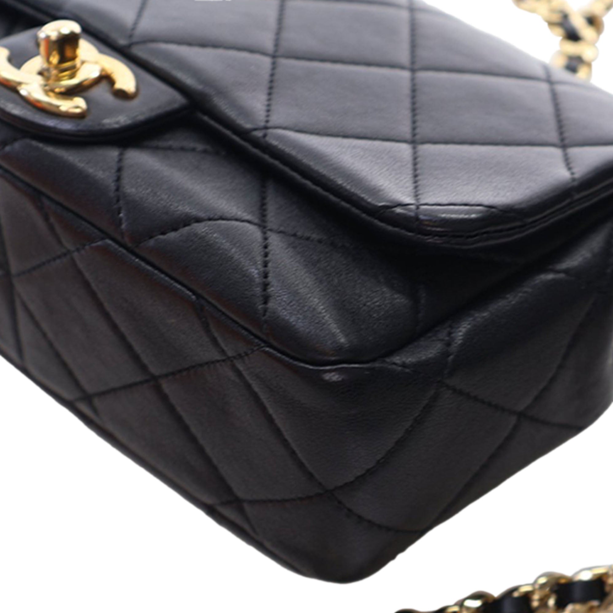 Chanel Small Quilted Lambskin Round Top Handle Flap - image 10
