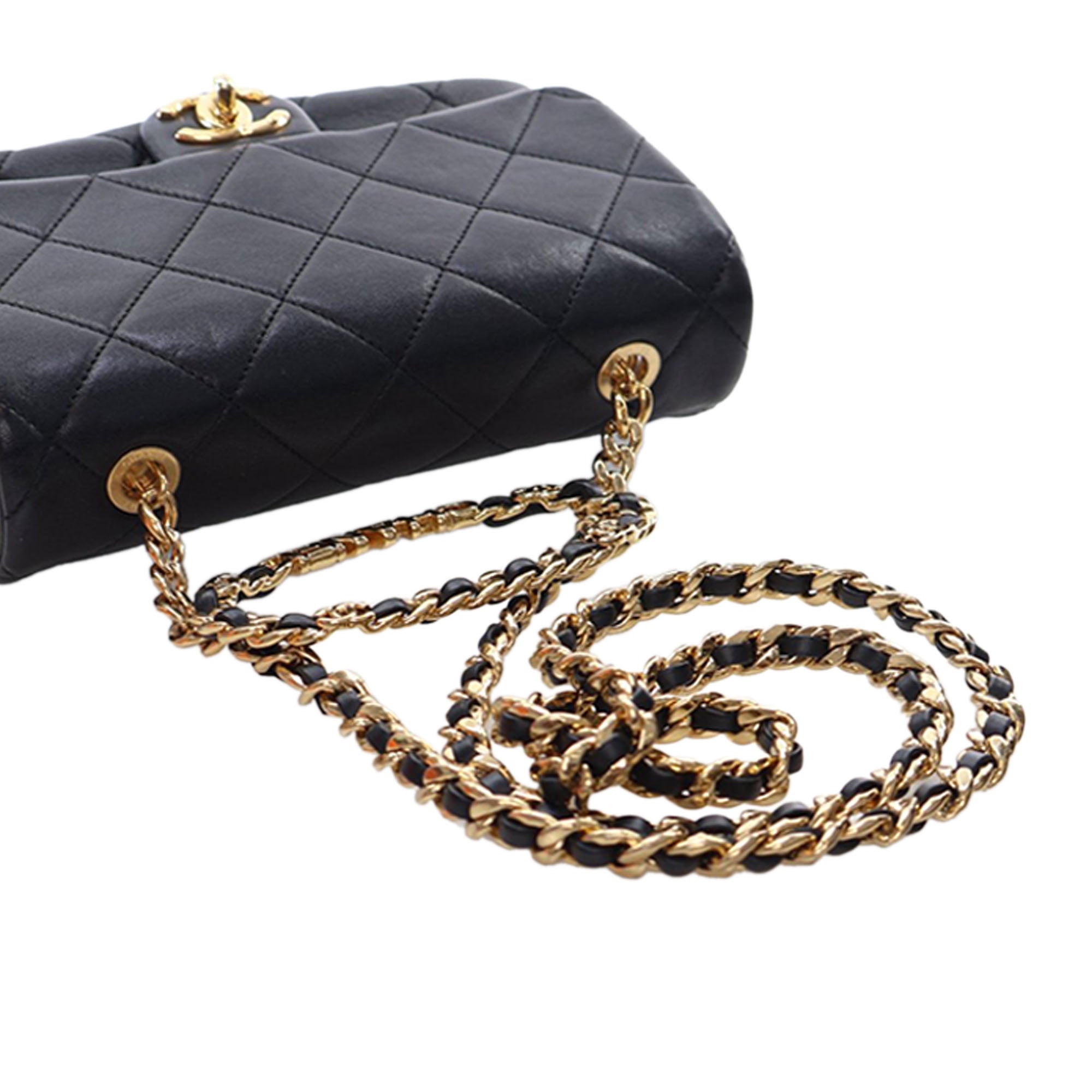 Chanel Small Quilted Lambskin Round Top Handle Flap - image 13
