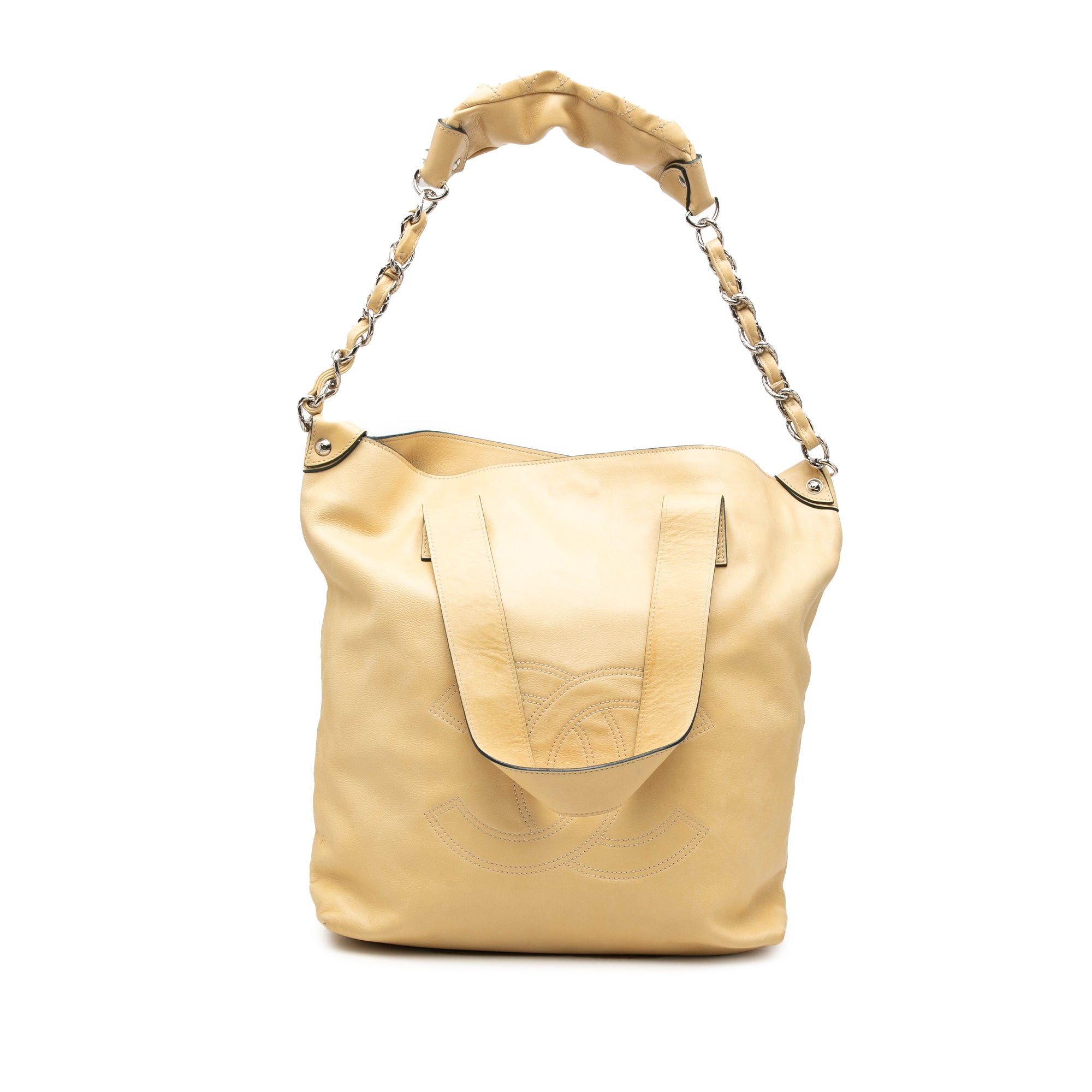 Chanel CC Lambskin Edgy North South Tote - image 1