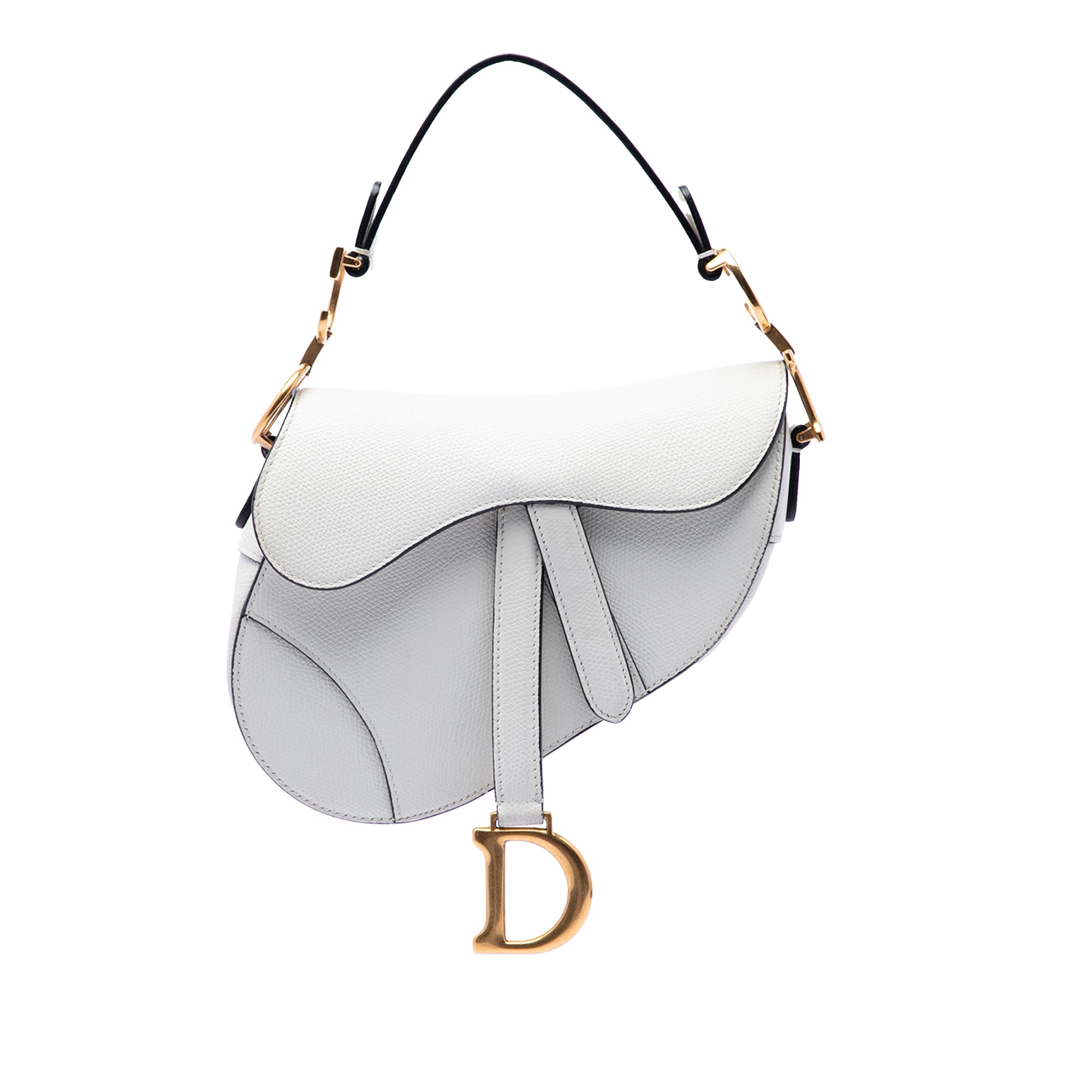 Dior Mini Grained Calfskin Saddle Bag - image 1