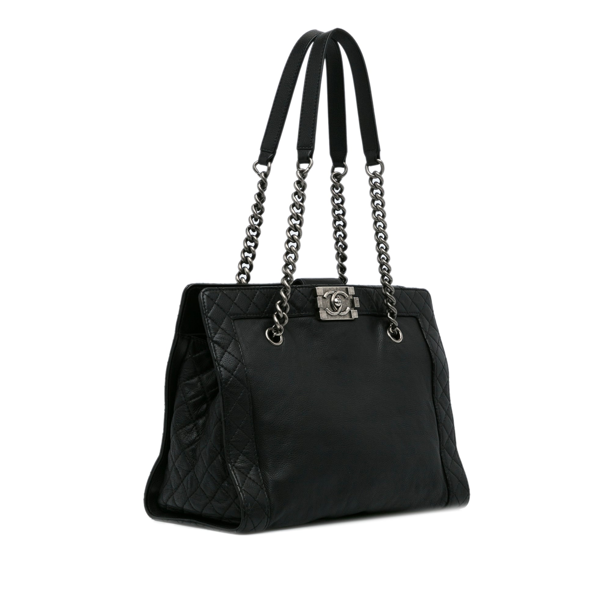 Chanel Medium Calfskin Boy Reverso Shopping Tote - image 2