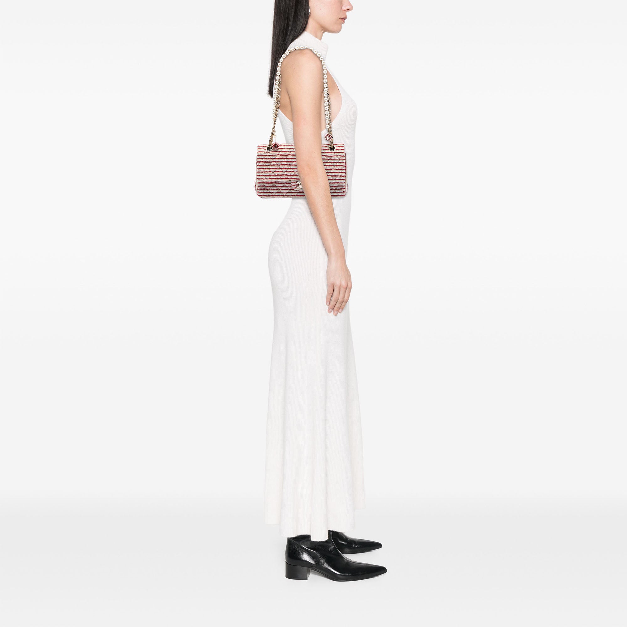 Chanel Medium Classic Jersey Coco Sailor Double Flap - image 7