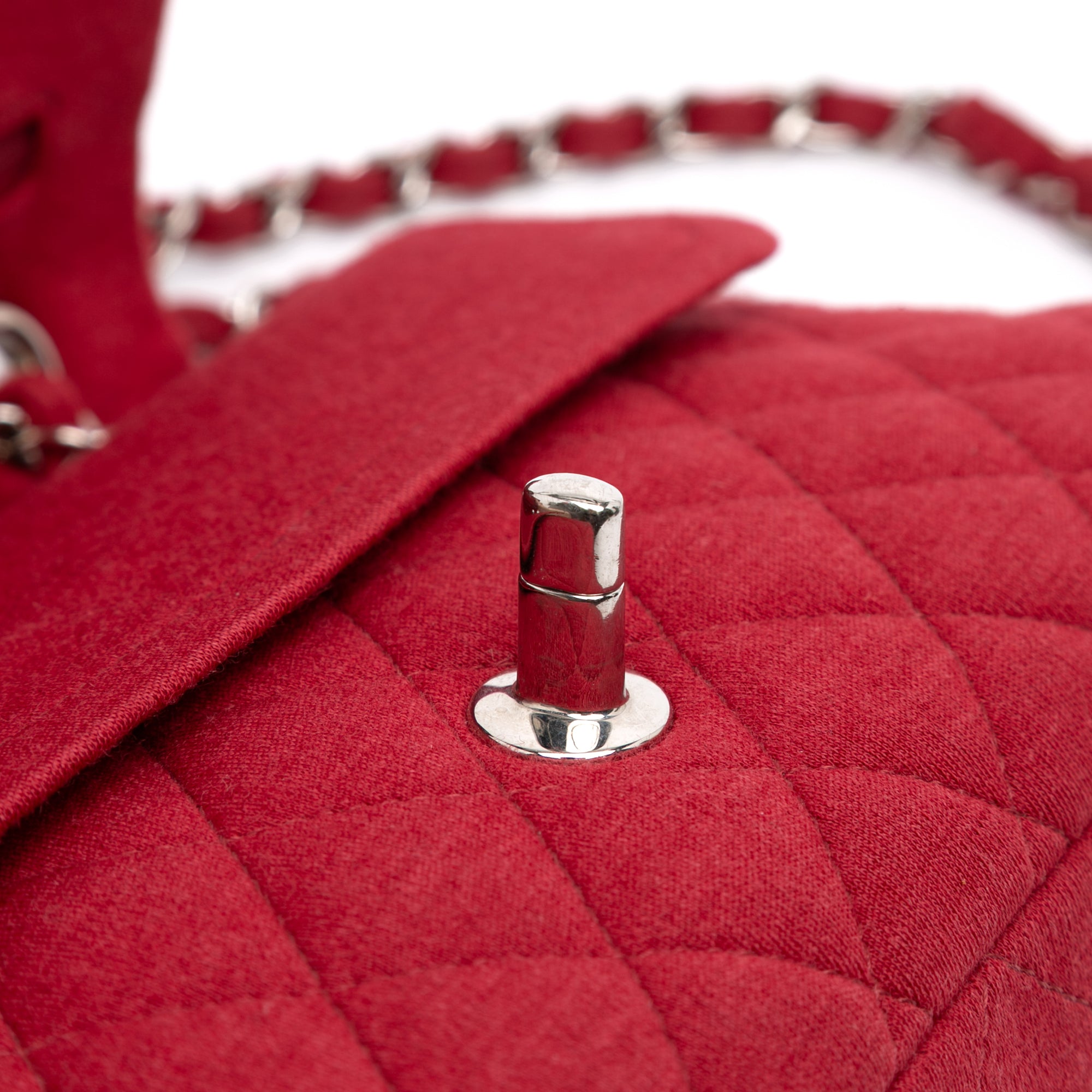 Chanel Medium Classic Jersey Double Flap - image 9