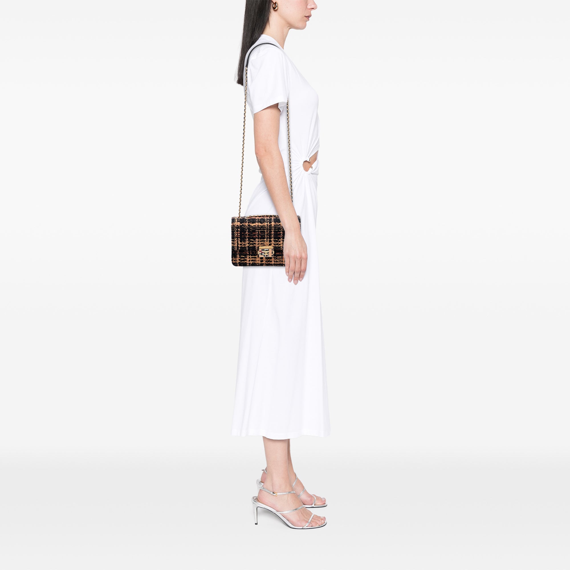 Chanel Medium Quilted Tweed Beauty Lock Flap - image 7