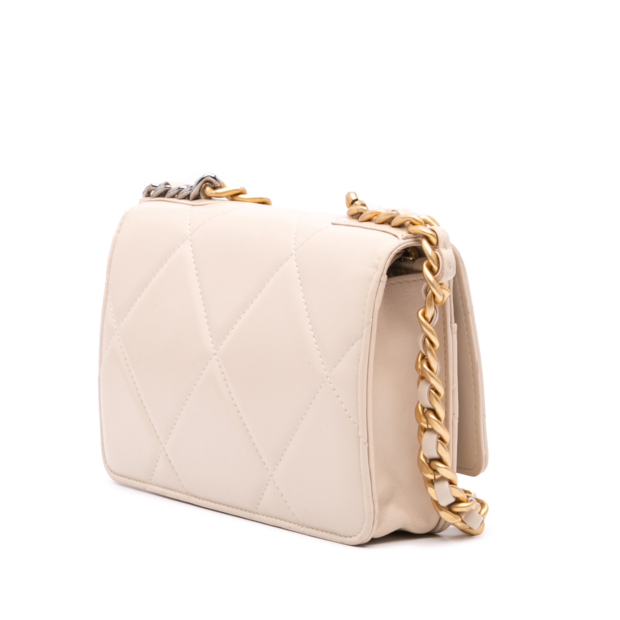 Chanel Quilted Lambskin 19 Wallet on Chain - image 2