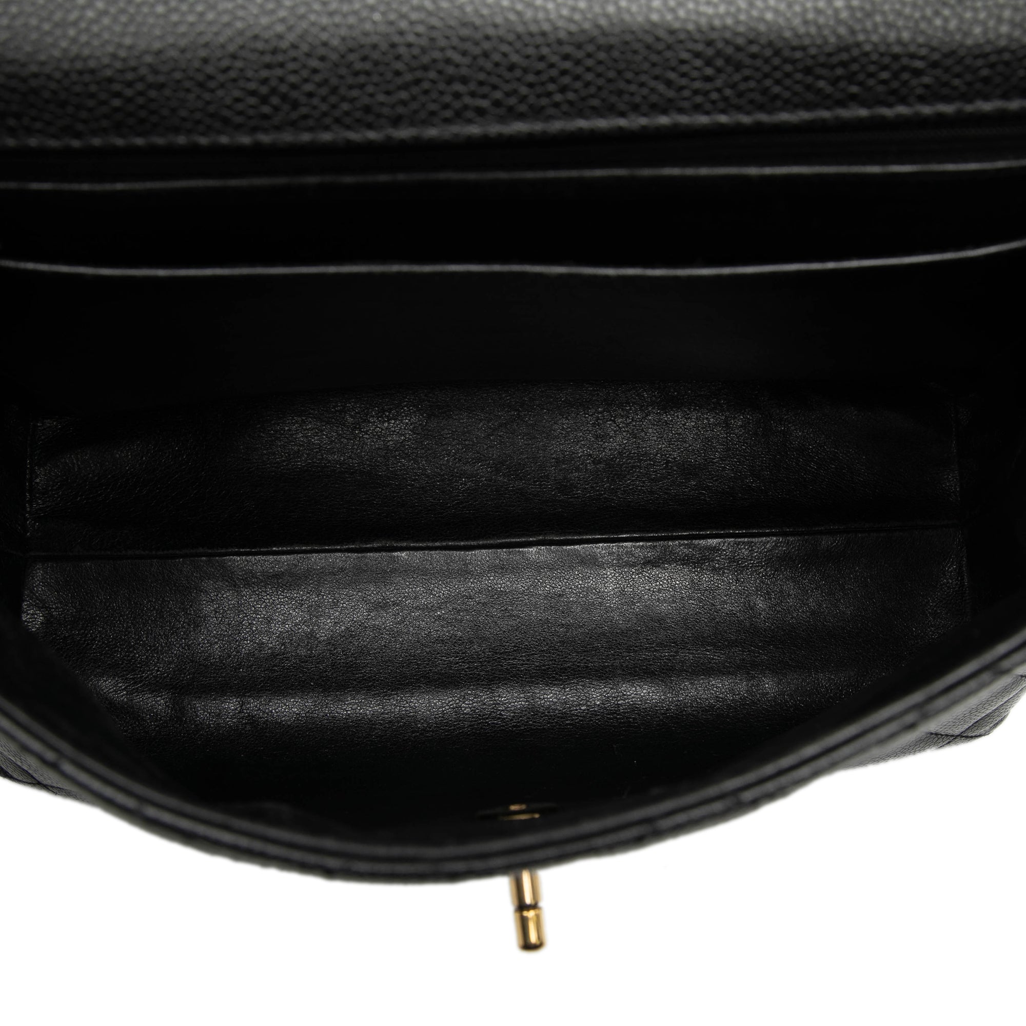 Chanel CC Quilted Caviar Kelly Top Handle Bag - image 4