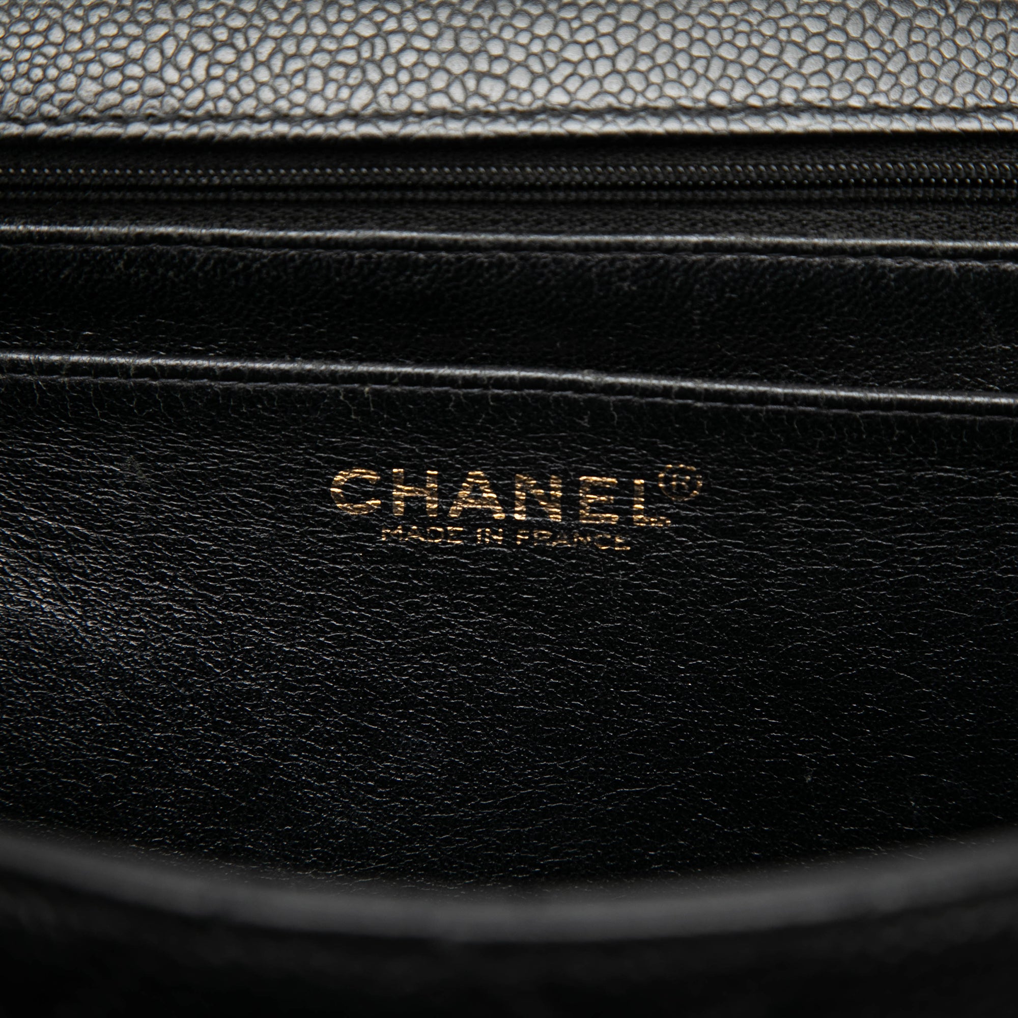 Chanel CC Quilted Caviar Kelly Top Handle Bag - image 5