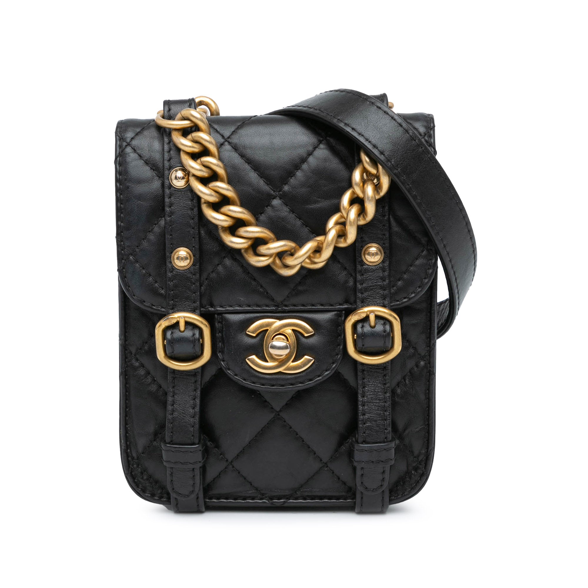Chanel Mini Aged Calfskin City School Flap - image 1