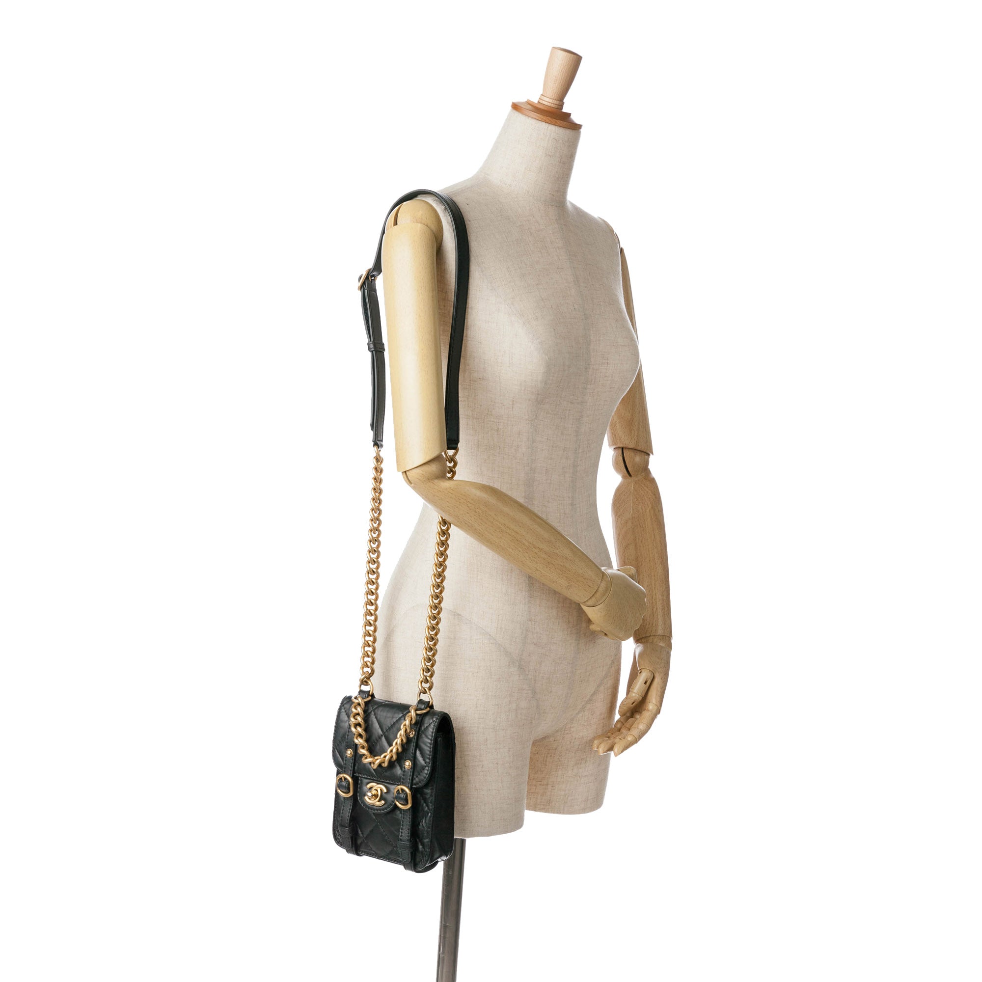 Chanel Mini Aged Calfskin City School Flap - image 8