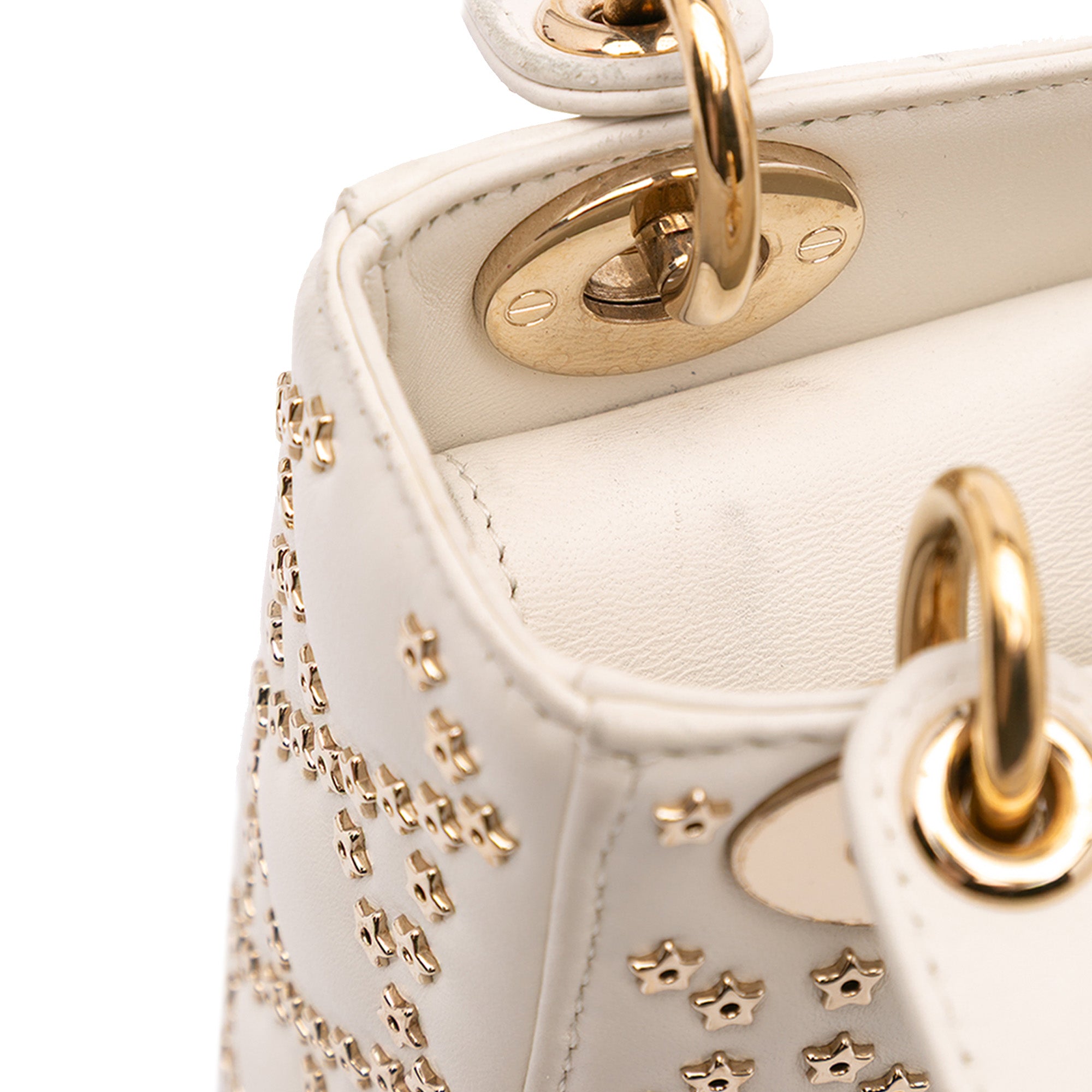 Dior Mini Lambskin Cannage Lucky Star Studded Lady Dior - image 7