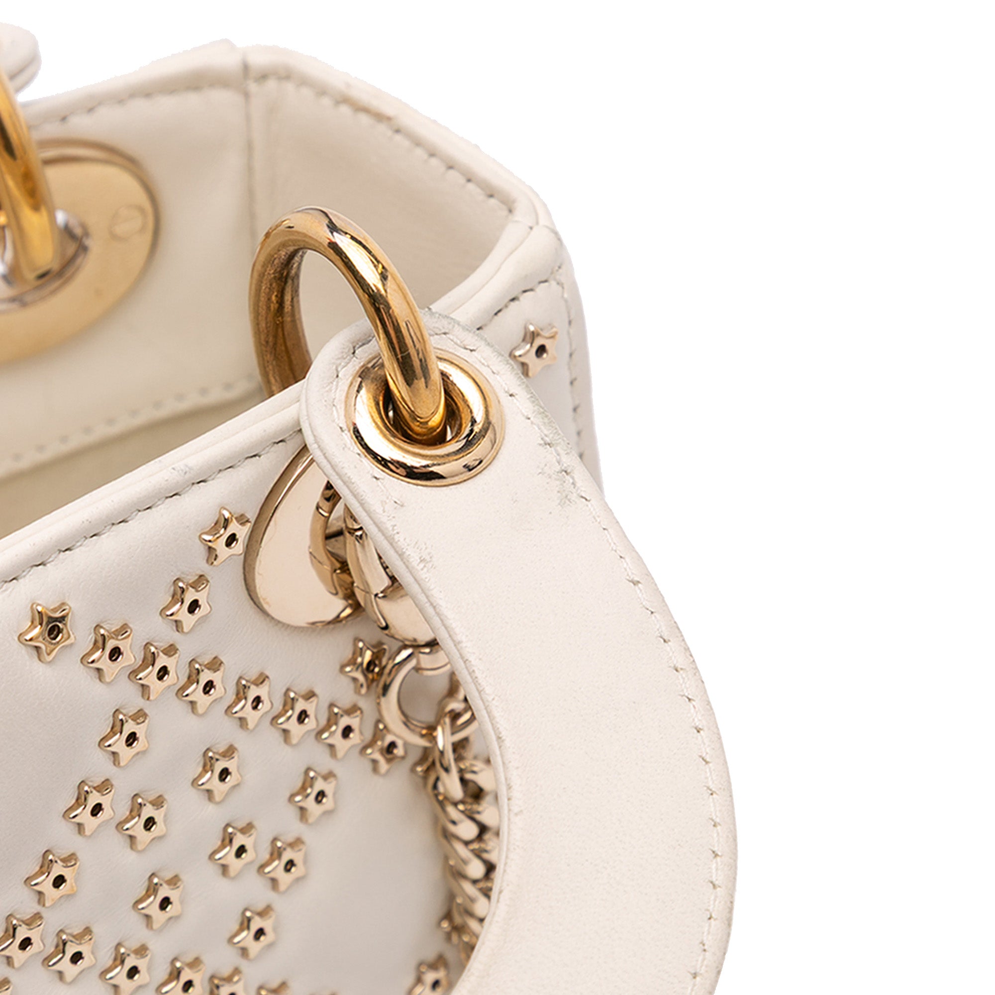Dior Mini Lambskin Cannage Lucky Star Studded Lady Dior - image 8