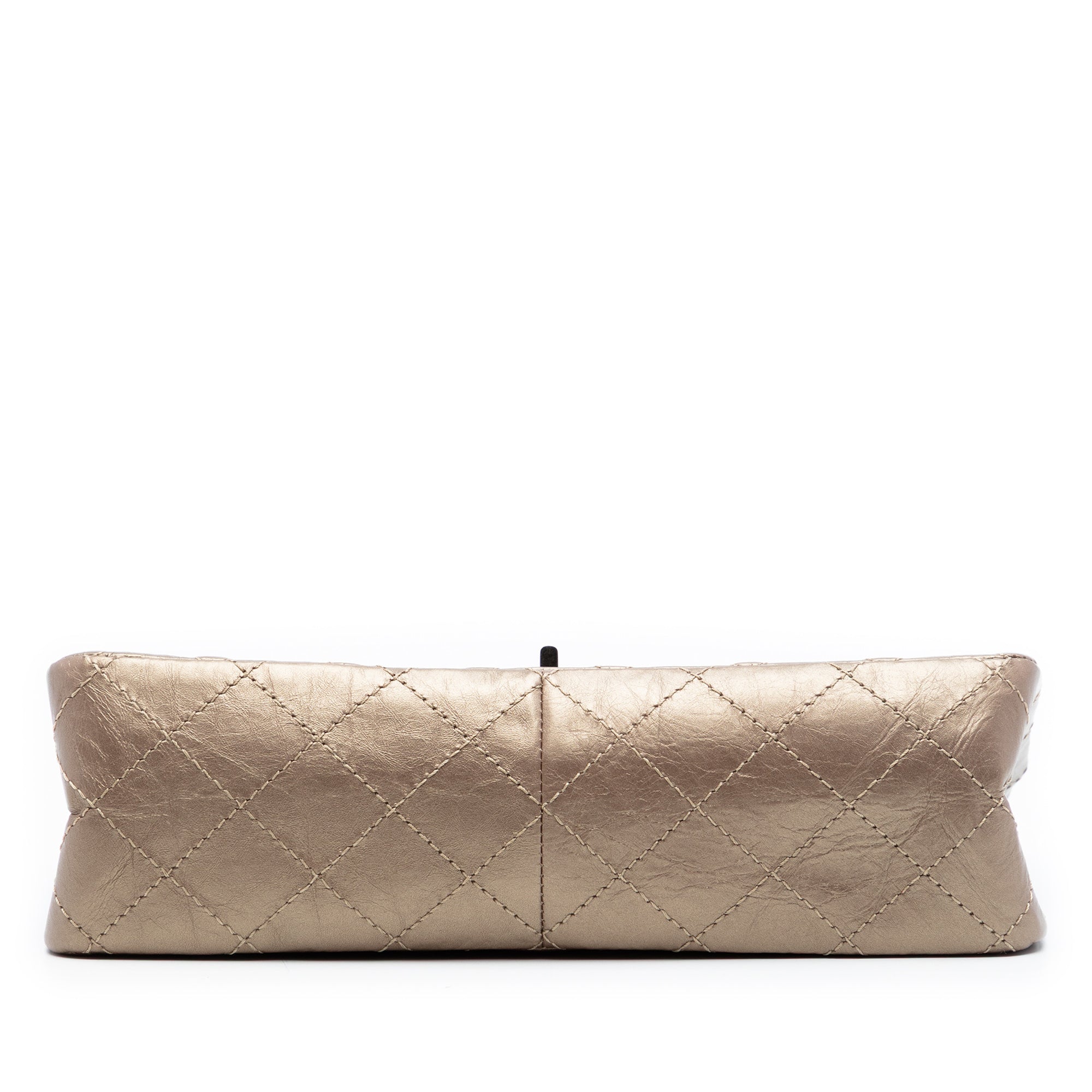 Chanel Quilted Metallic Aged Calfskin Reissue 2.55 Double Flap 226 - image 3