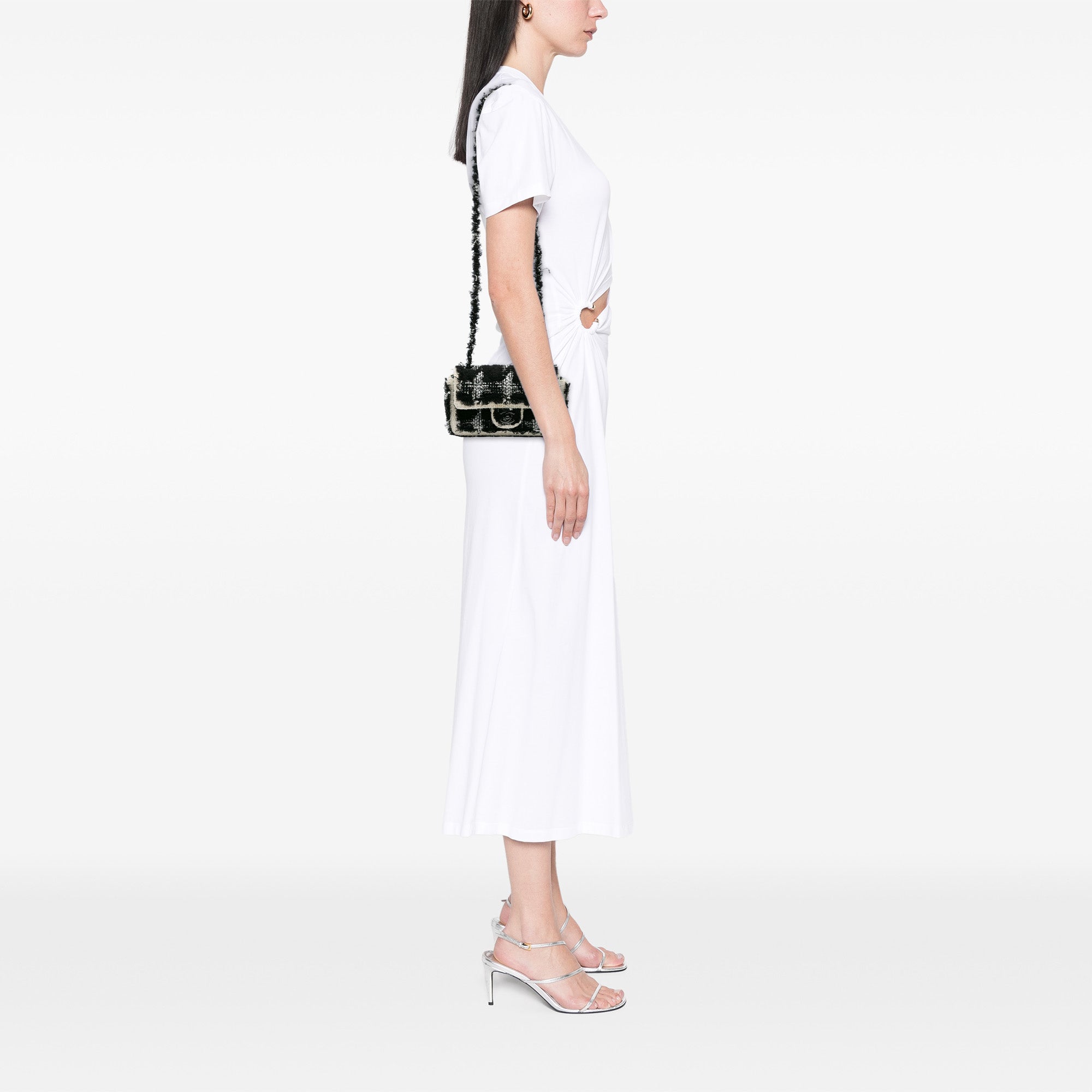 Chanel Mini Rectangular Classic Tweed Tartan Single Flap - image 12