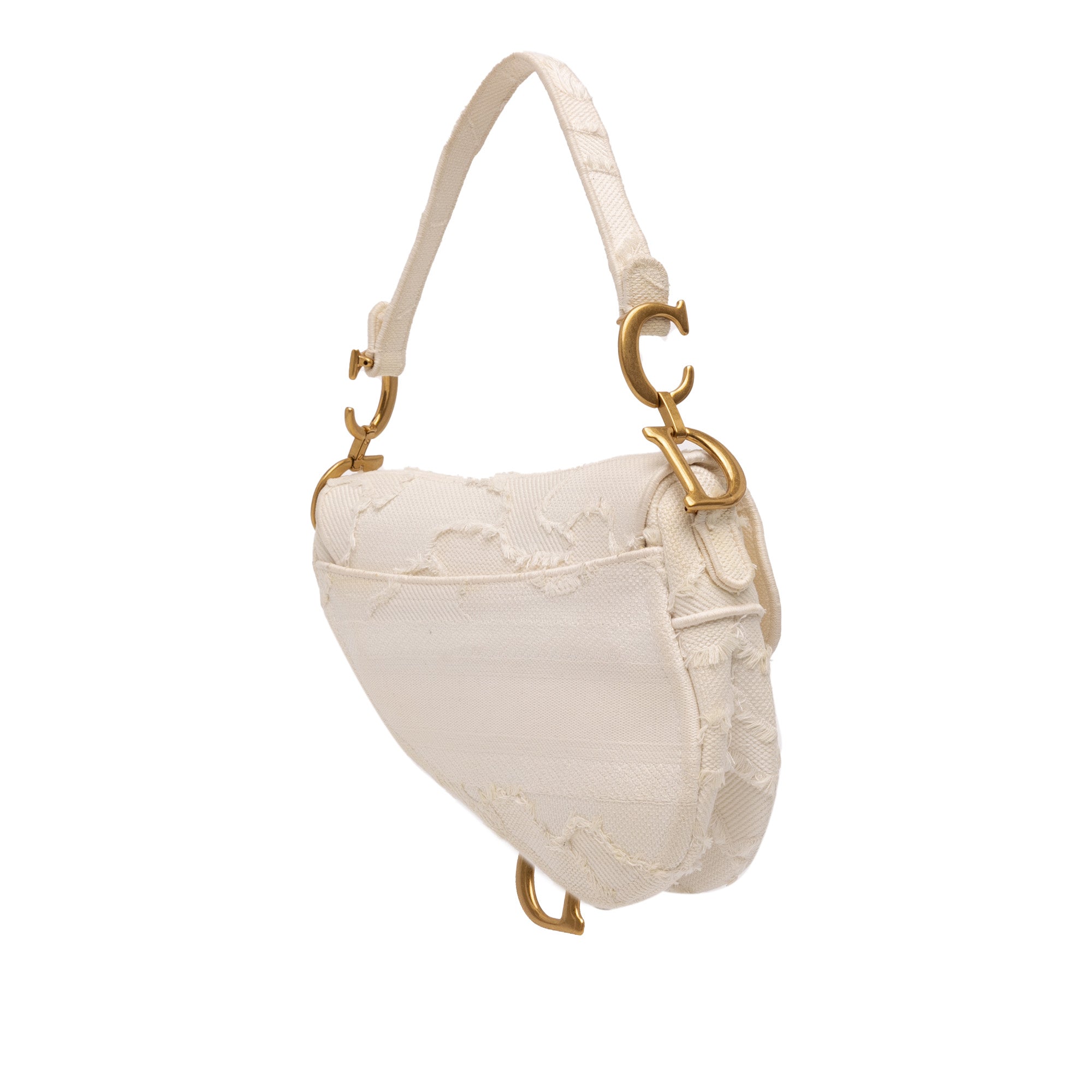 Dior Mini Canvas Embroidered Camouflage Saddle Bag - image 2