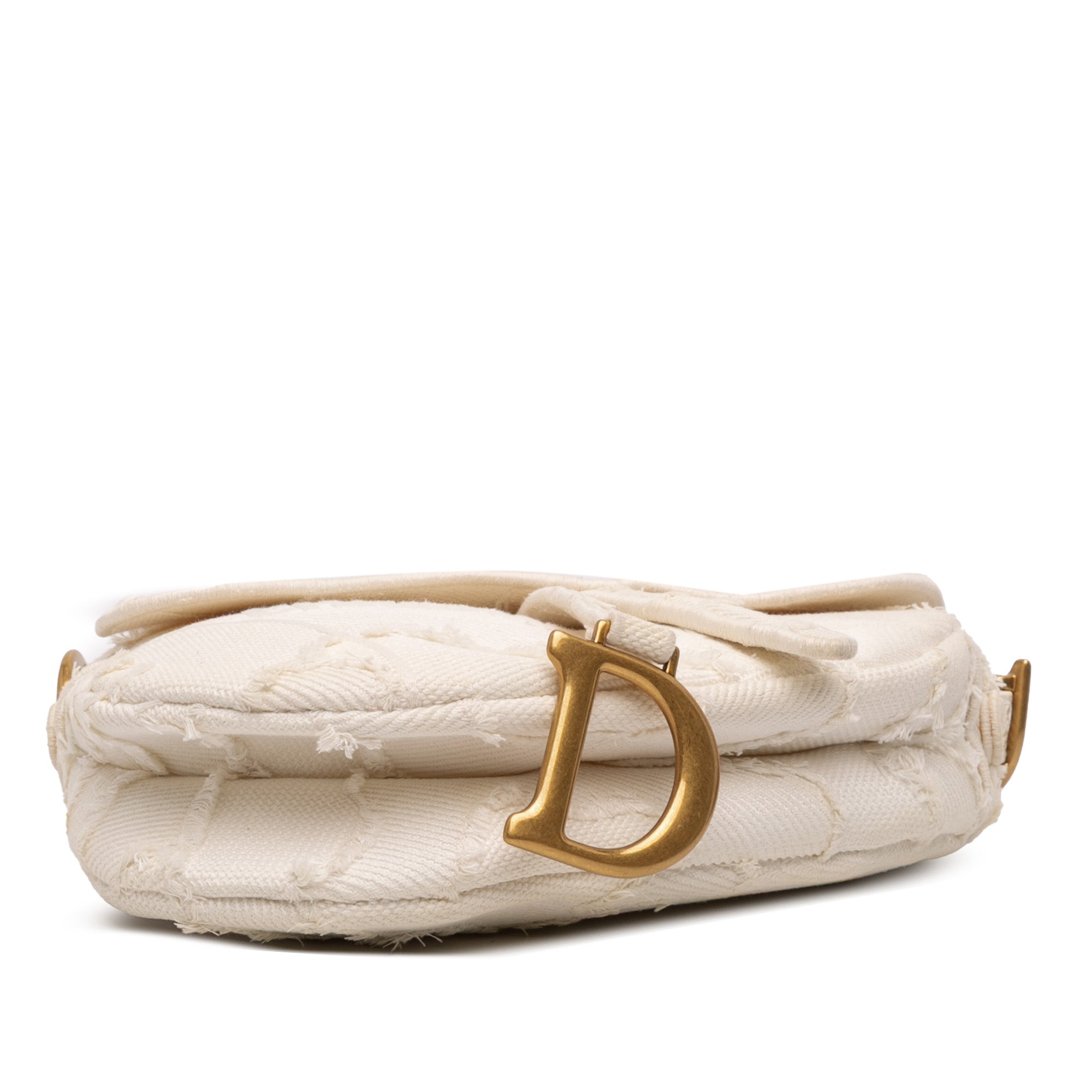 Dior Mini Canvas Embroidered Camouflage Saddle Bag - image 3