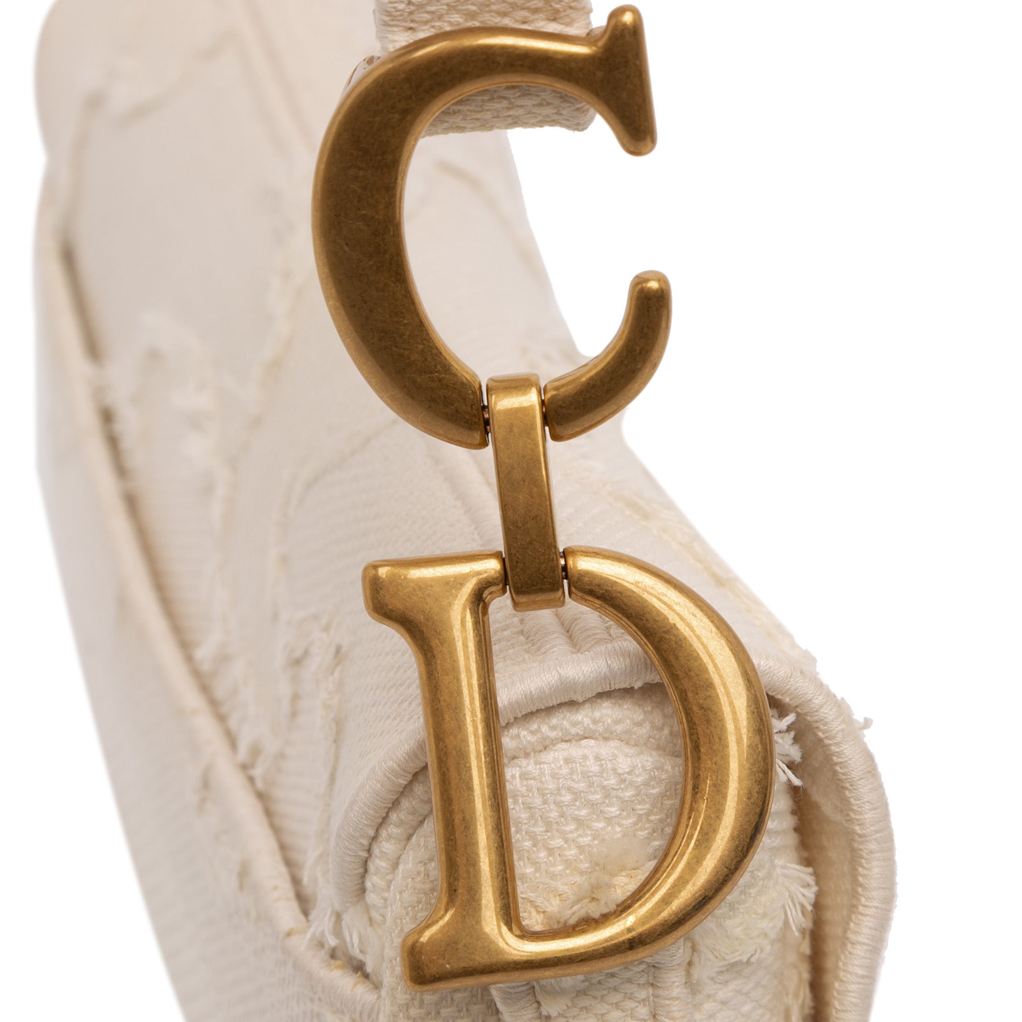 Dior Mini Canvas Embroidered Camouflage Saddle Bag - image 8