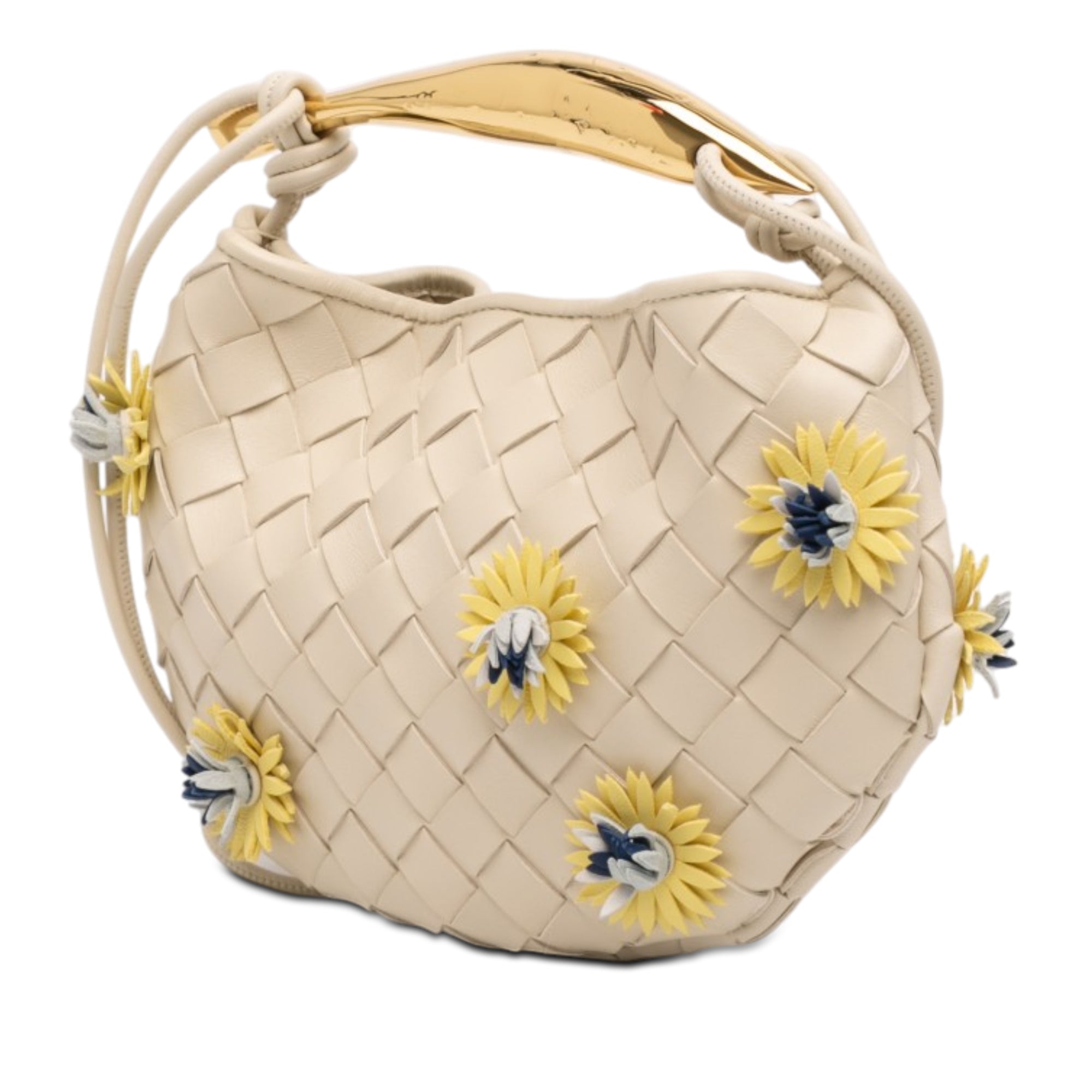 Bottega Veneta Baby Lambskin Intrecciato Floral Sardine - image 2