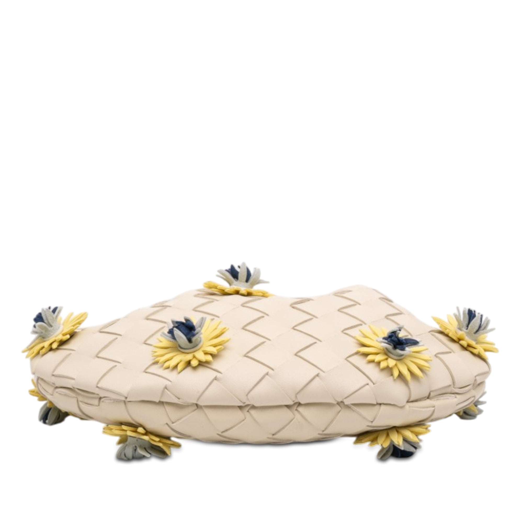 Bottega Veneta Baby Lambskin Intrecciato Floral Sardine - image 3
