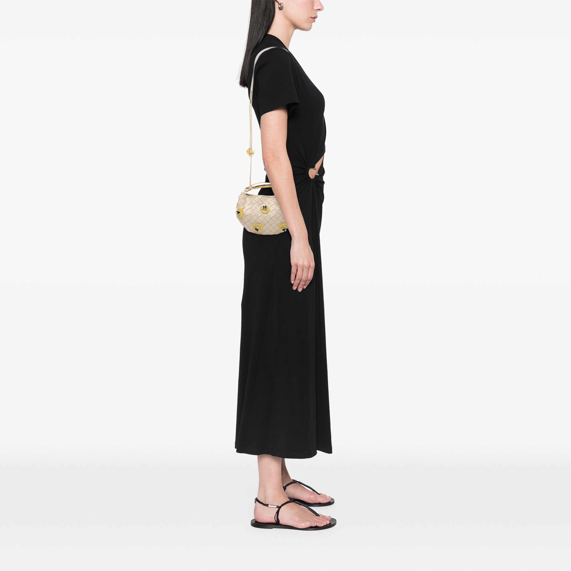Bottega Veneta Baby Lambskin Intrecciato Floral Sardine - image 6