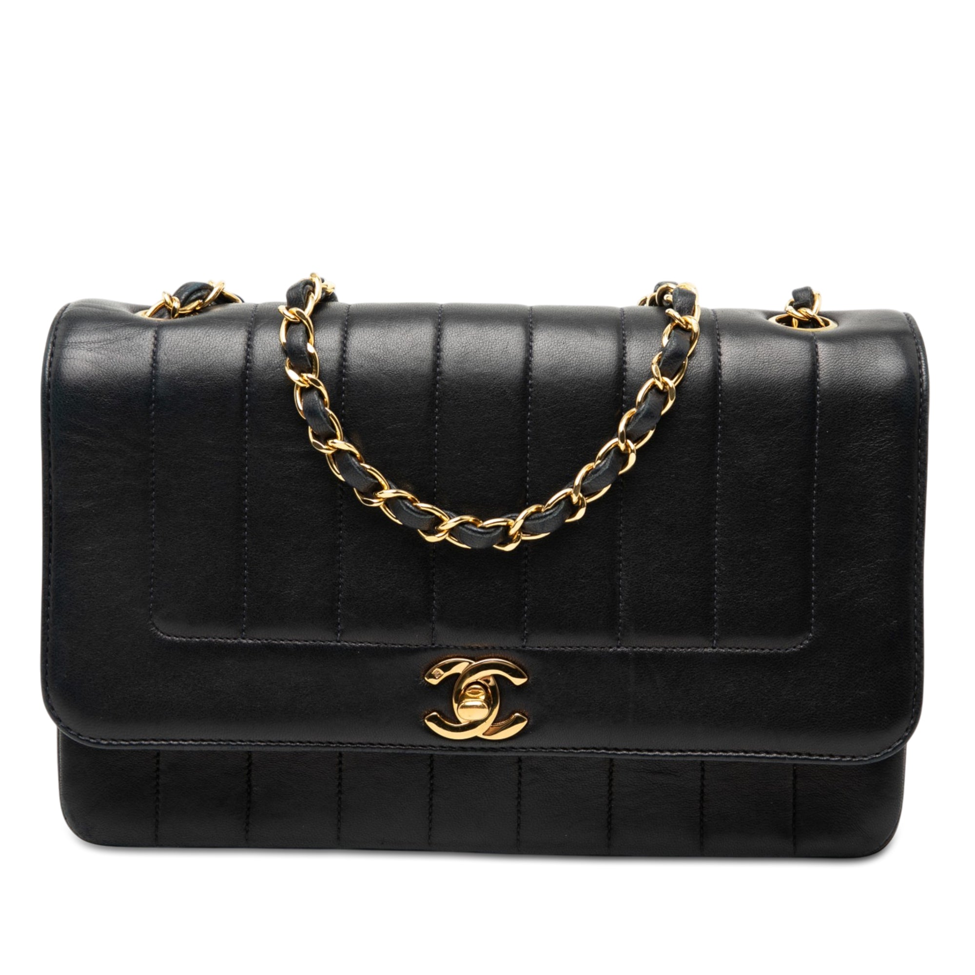 Chanel Medium Vertical Quilted Lambskin Mademoiselle Crossbody - image 1