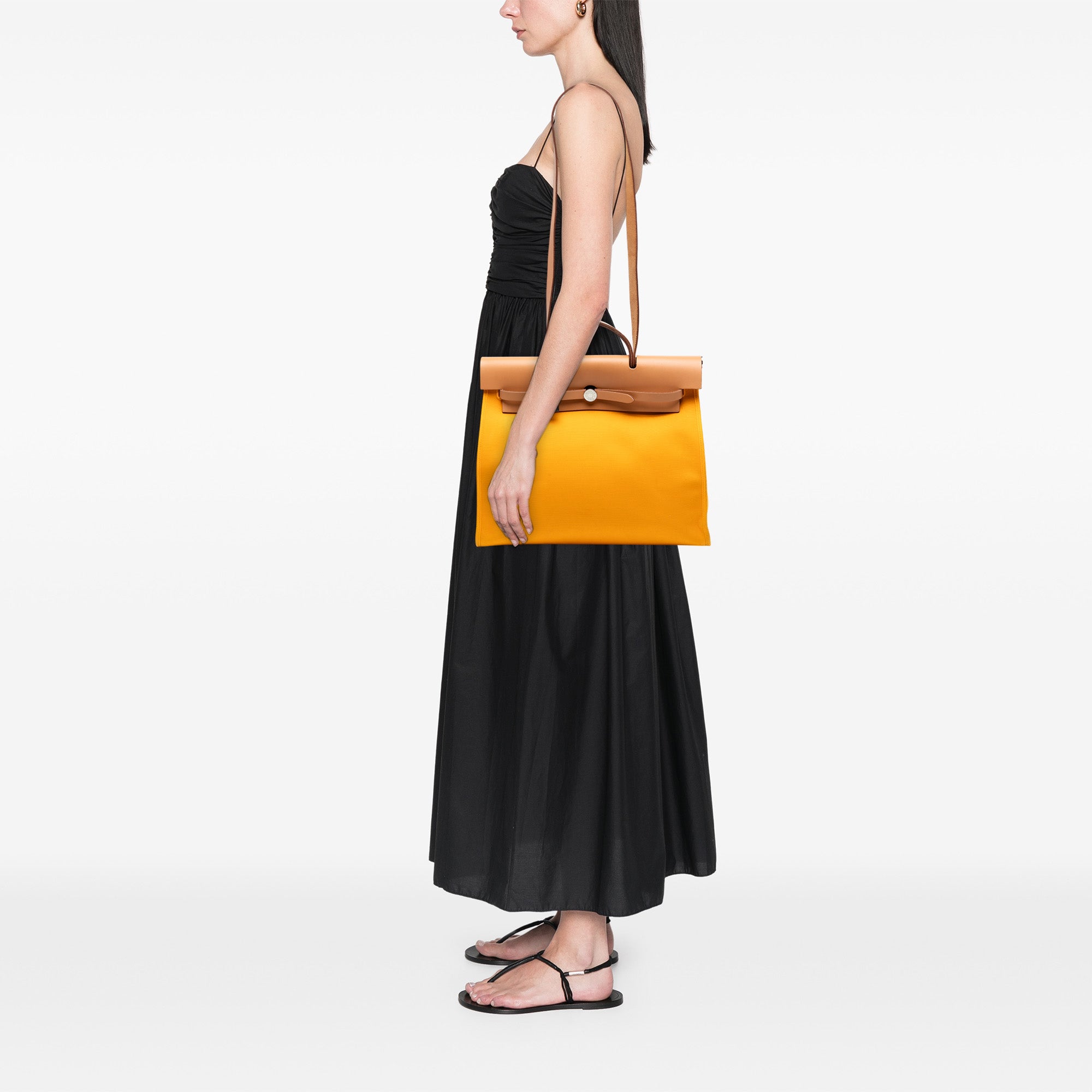 Hermès Toile Herbag Zip 39 - image 7