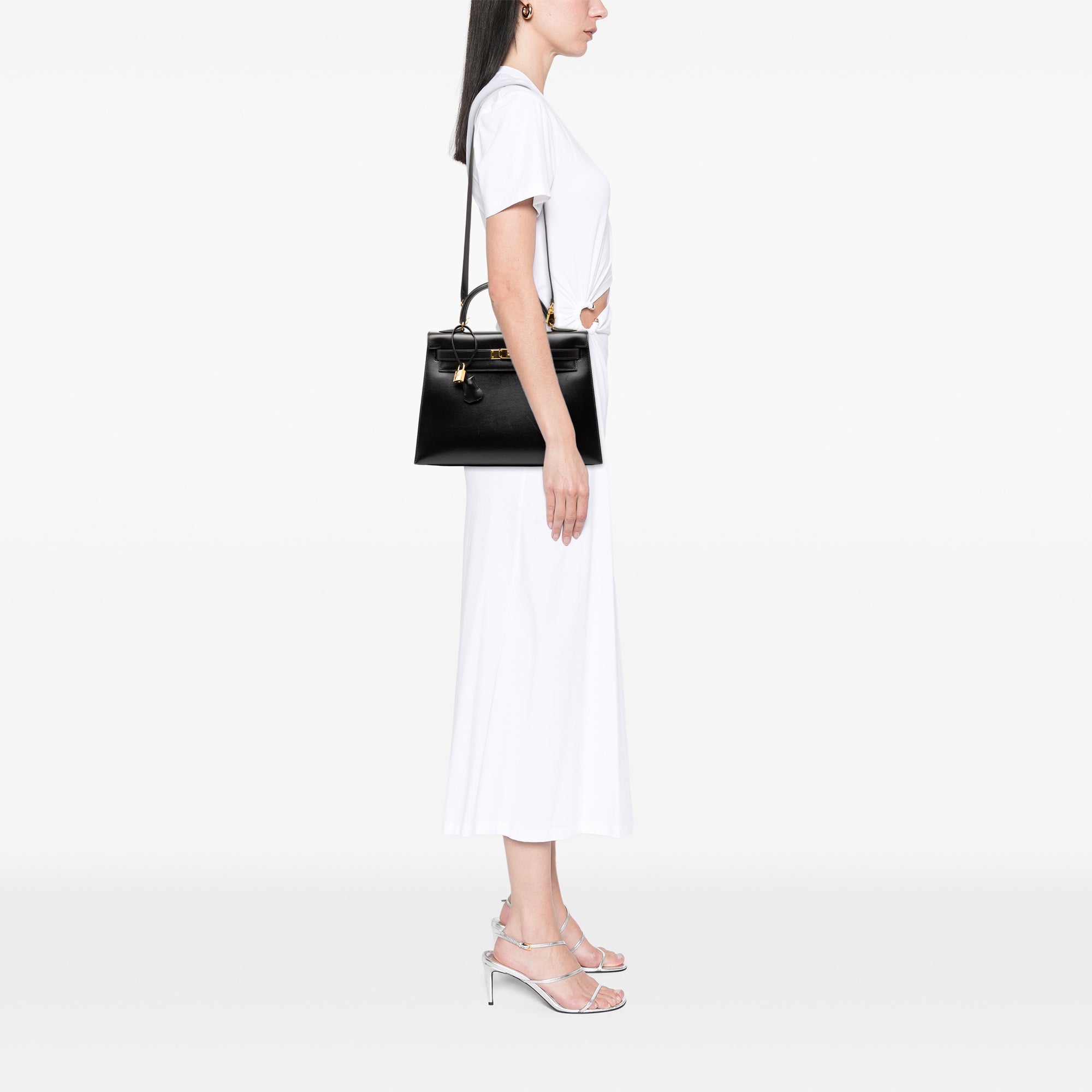 Hermès Box Calf Kelly Sellier 32 - image 8