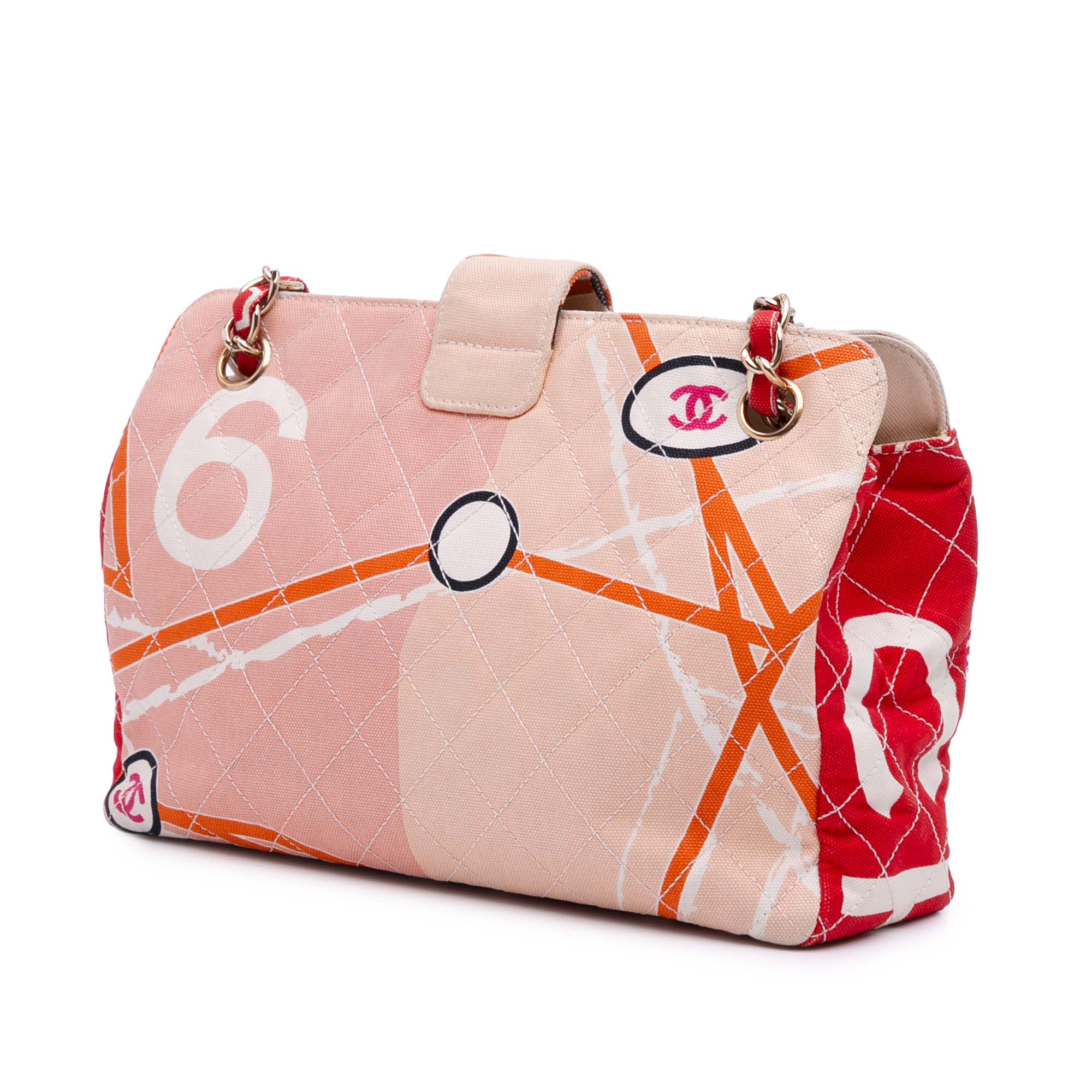 Chanel CC Printed Canvas Eiffel Tower Shoulder Bag - image 2