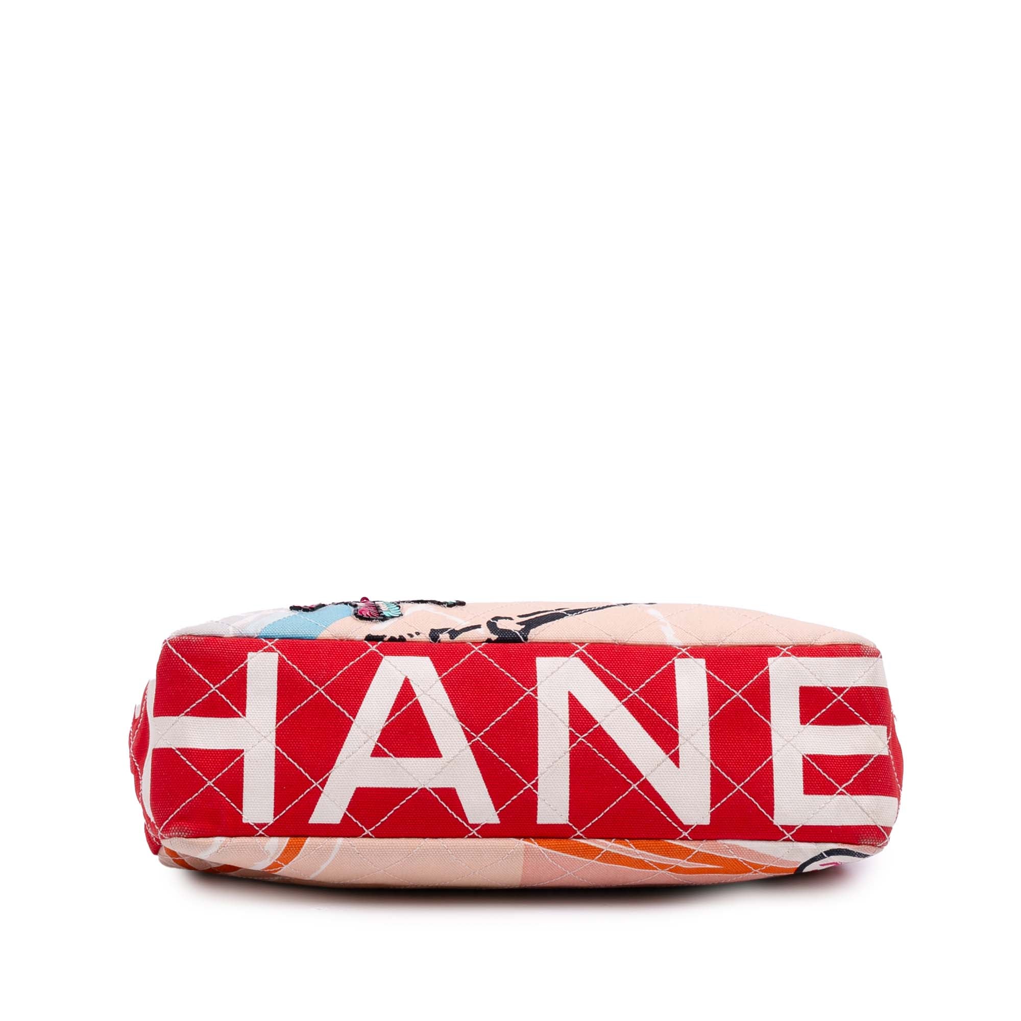 Chanel CC Printed Canvas Eiffel Tower Shoulder Bag - image 3