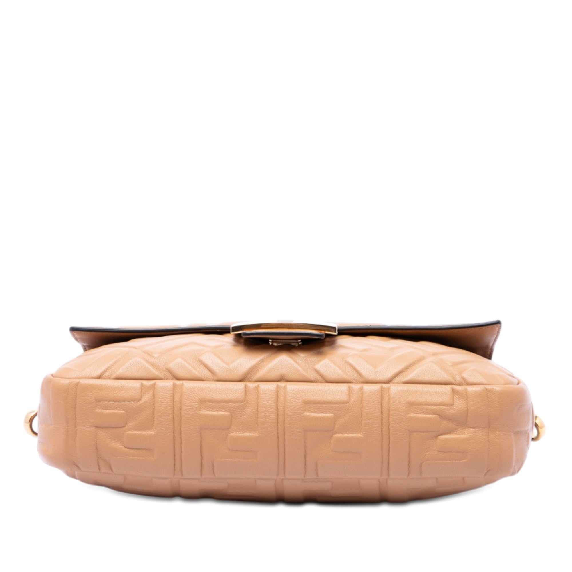 Fendi Zucca Embossed Leather Baguette Satchel - image 3